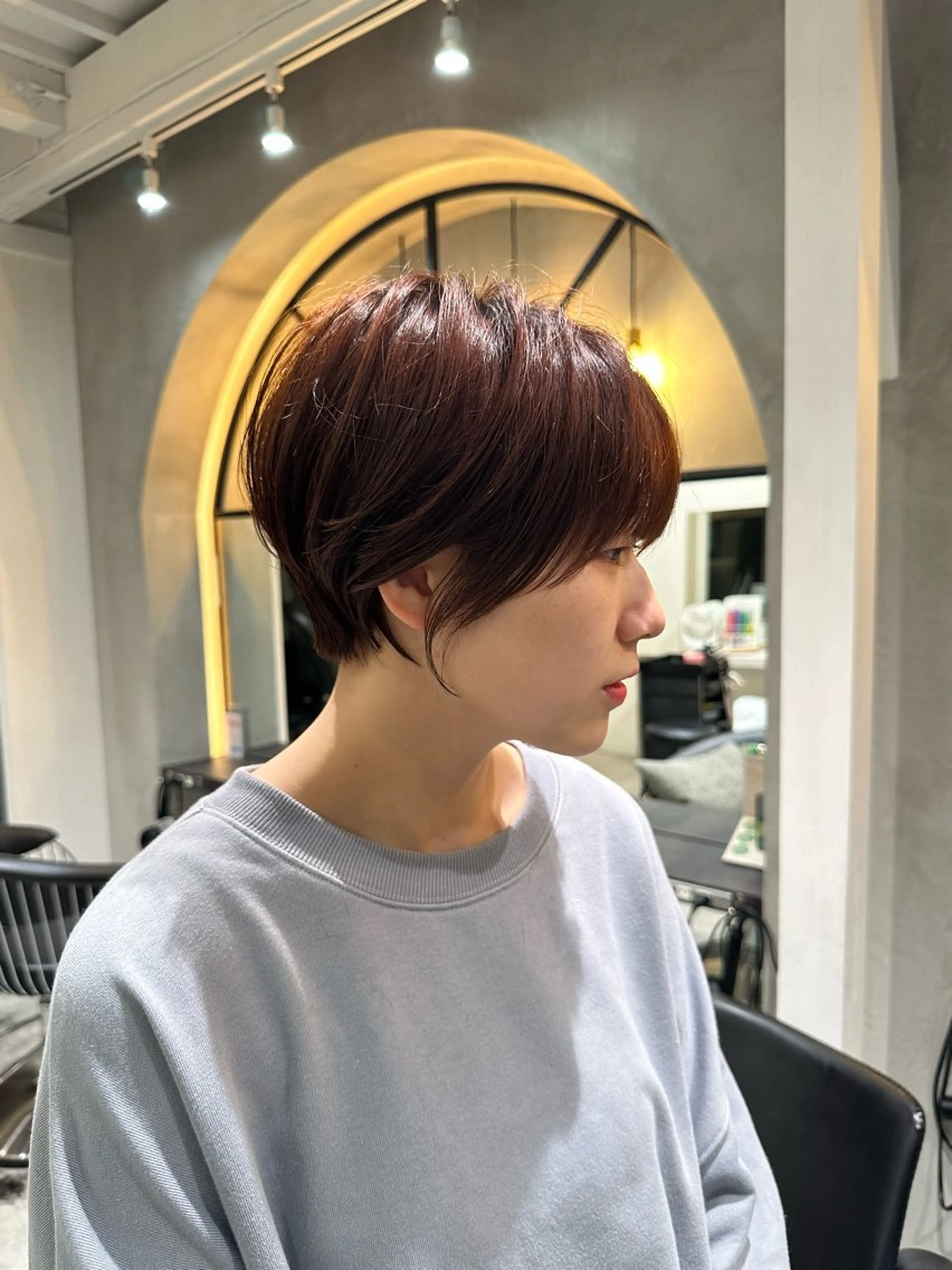 ショート ボブ くびれヘア 顔周りカット ハイライト 韓国風ヘア taiga レイヤー /髪質改善/矯正🌈のヘアスタイル