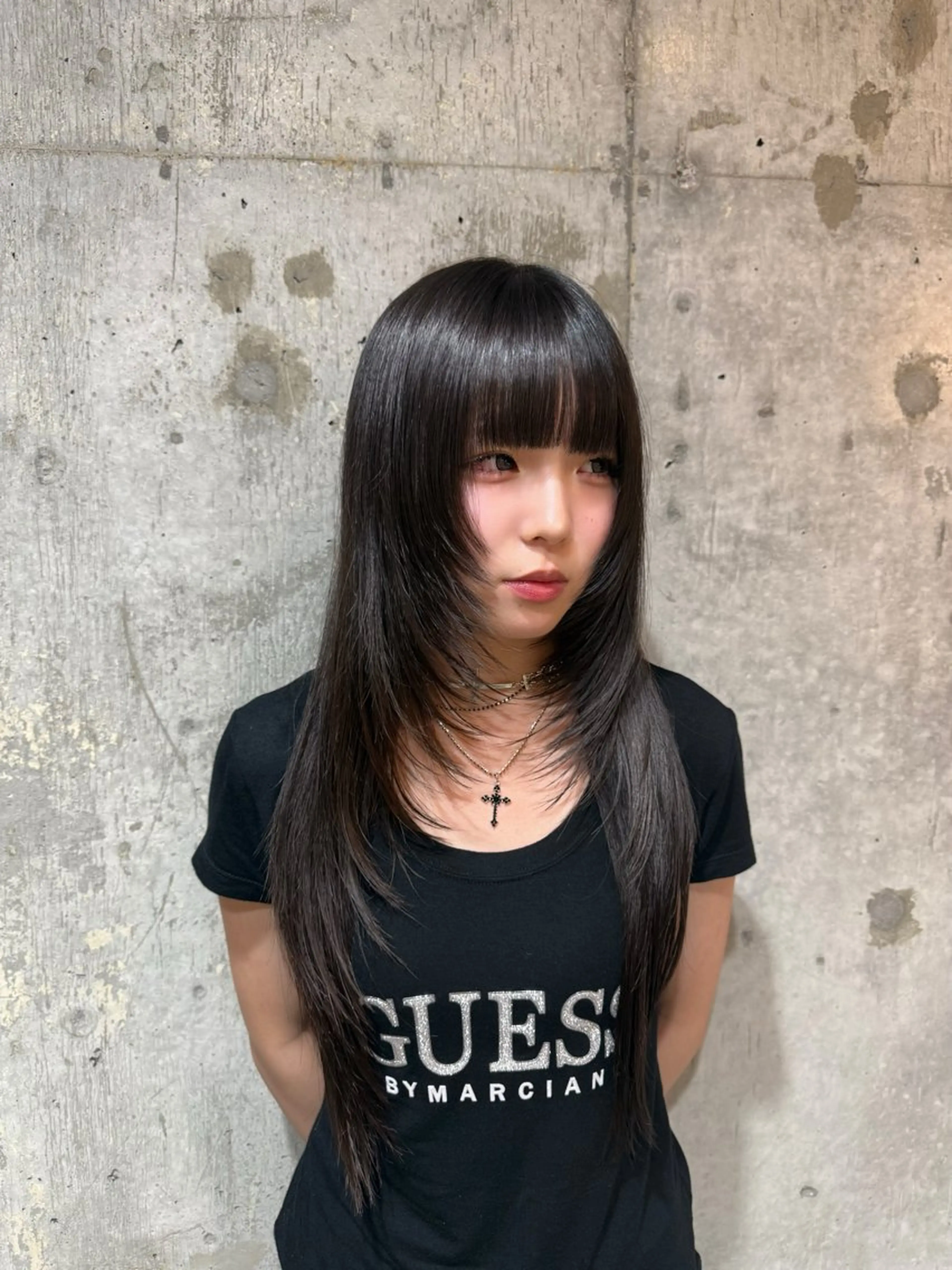 ロング 新宿/韓国レイヤー /韓国ボブRionaのヘアスタイル