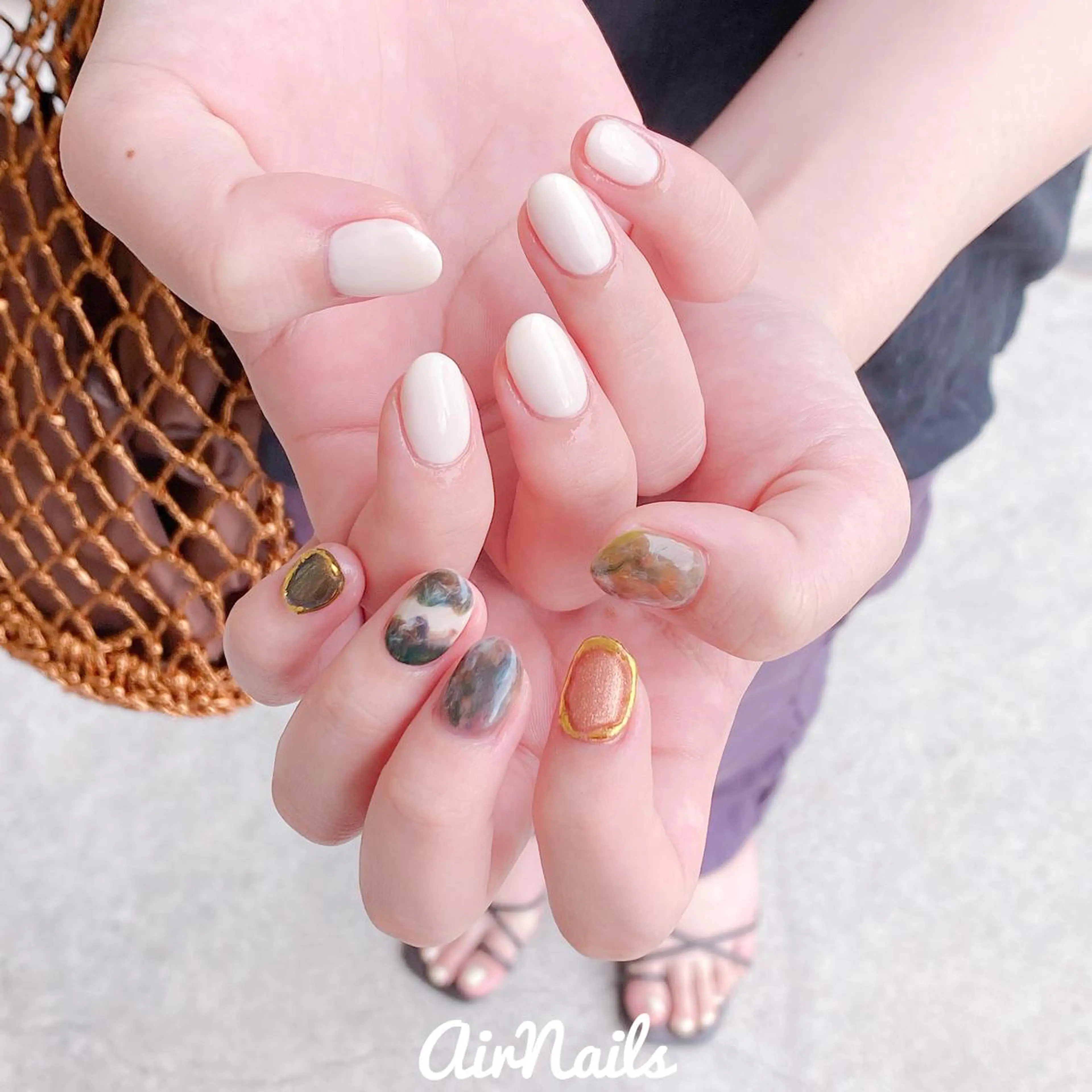 ネイル ハンドネイル フットネイル ♡ airnails ♡のネイルデザイン