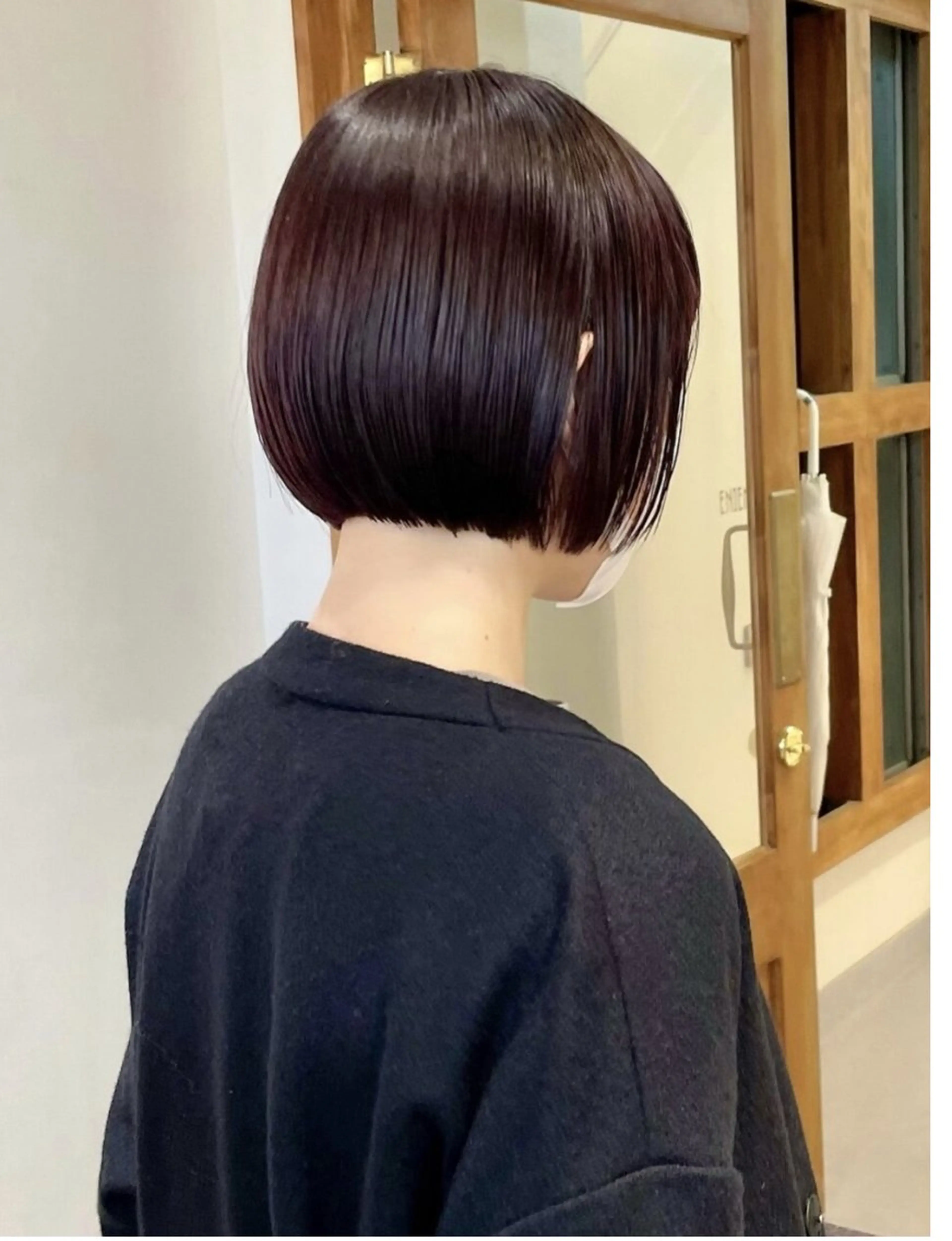 ショート カラー ブラウンカラー ピンクカラー ピンクブラウン ヘアカラー 立川艶髪カラーと映画 美容師YUJIのヘアスタイル