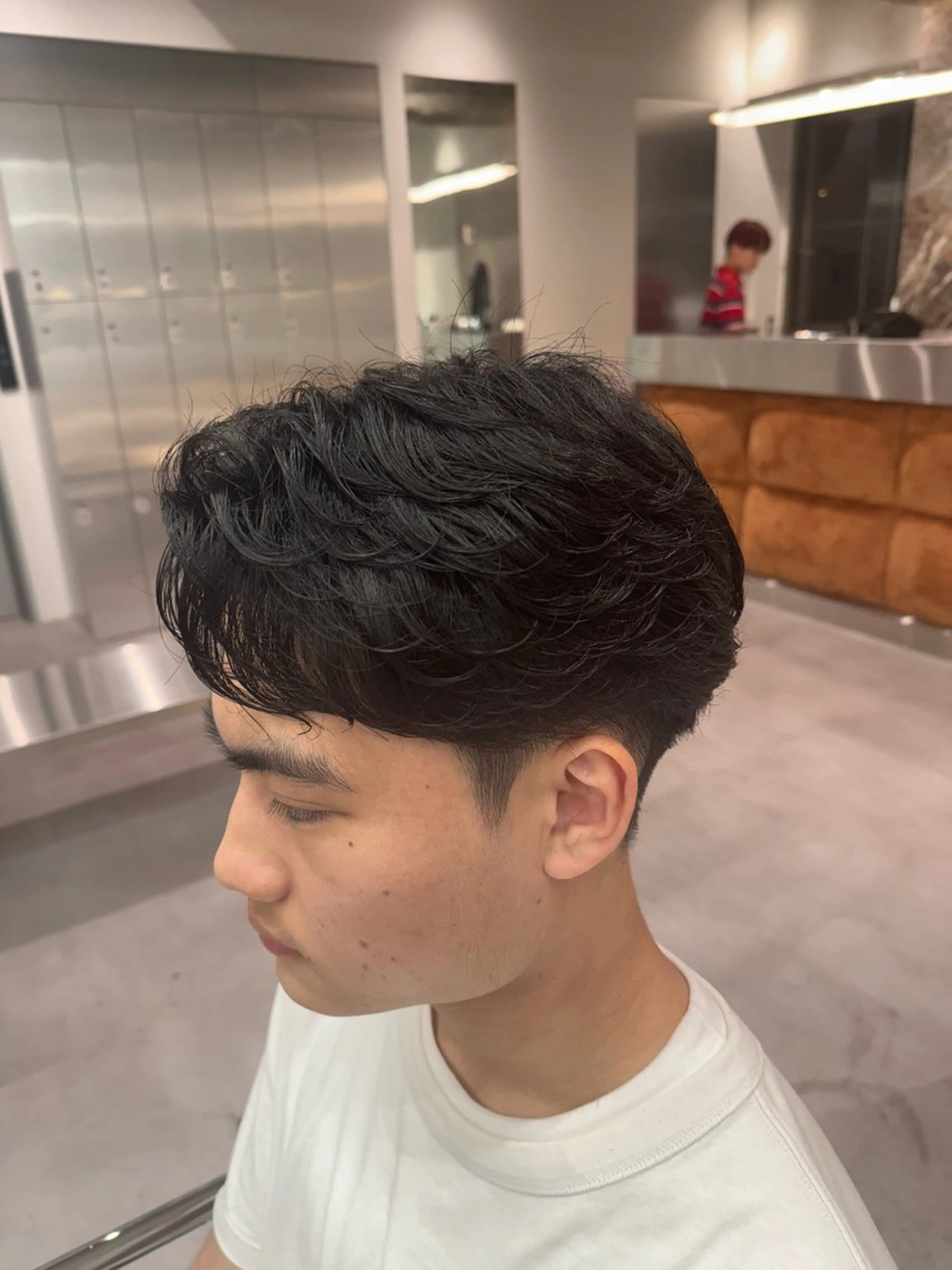 パーマ メンズ フェザーパーマ メンズパーマ ブリーチ/パーマ特化 片平和寿のヘアスタイル