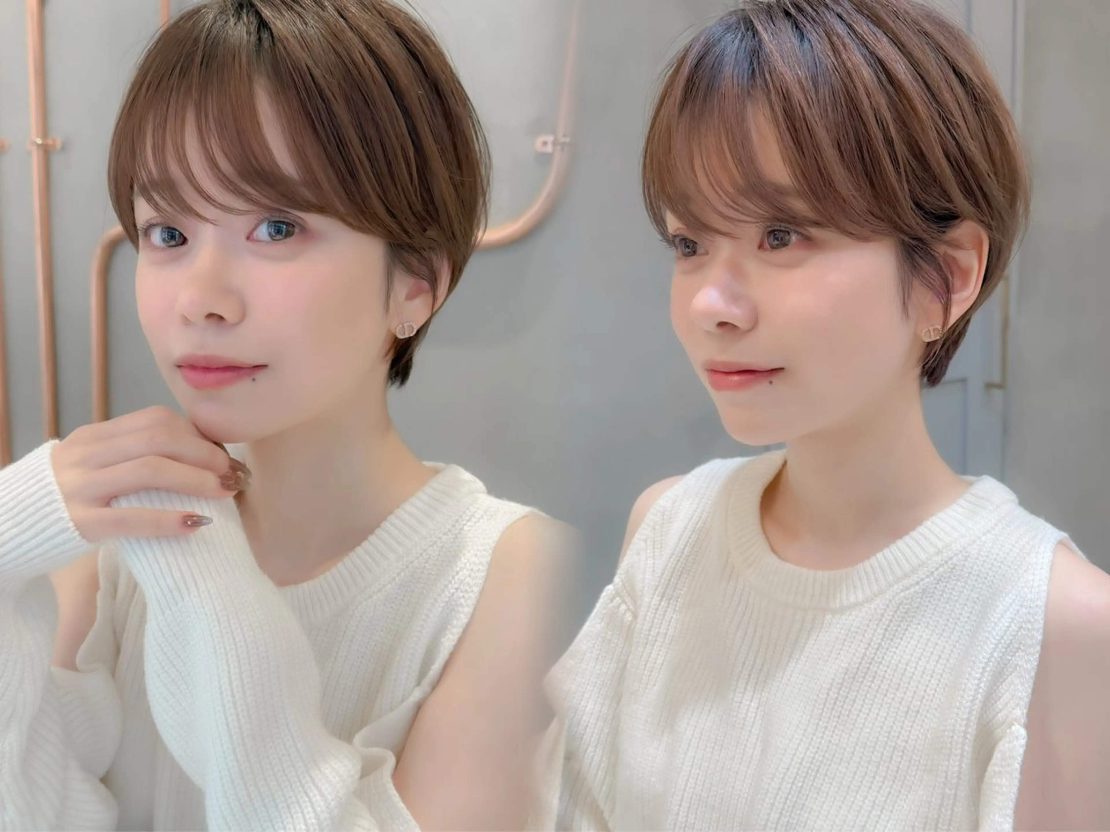 ショート カラー カット ヘアカラー トリートメント ボブ/ショート/ 縮毛矯正⚜️工藤昴のヘアスタイル