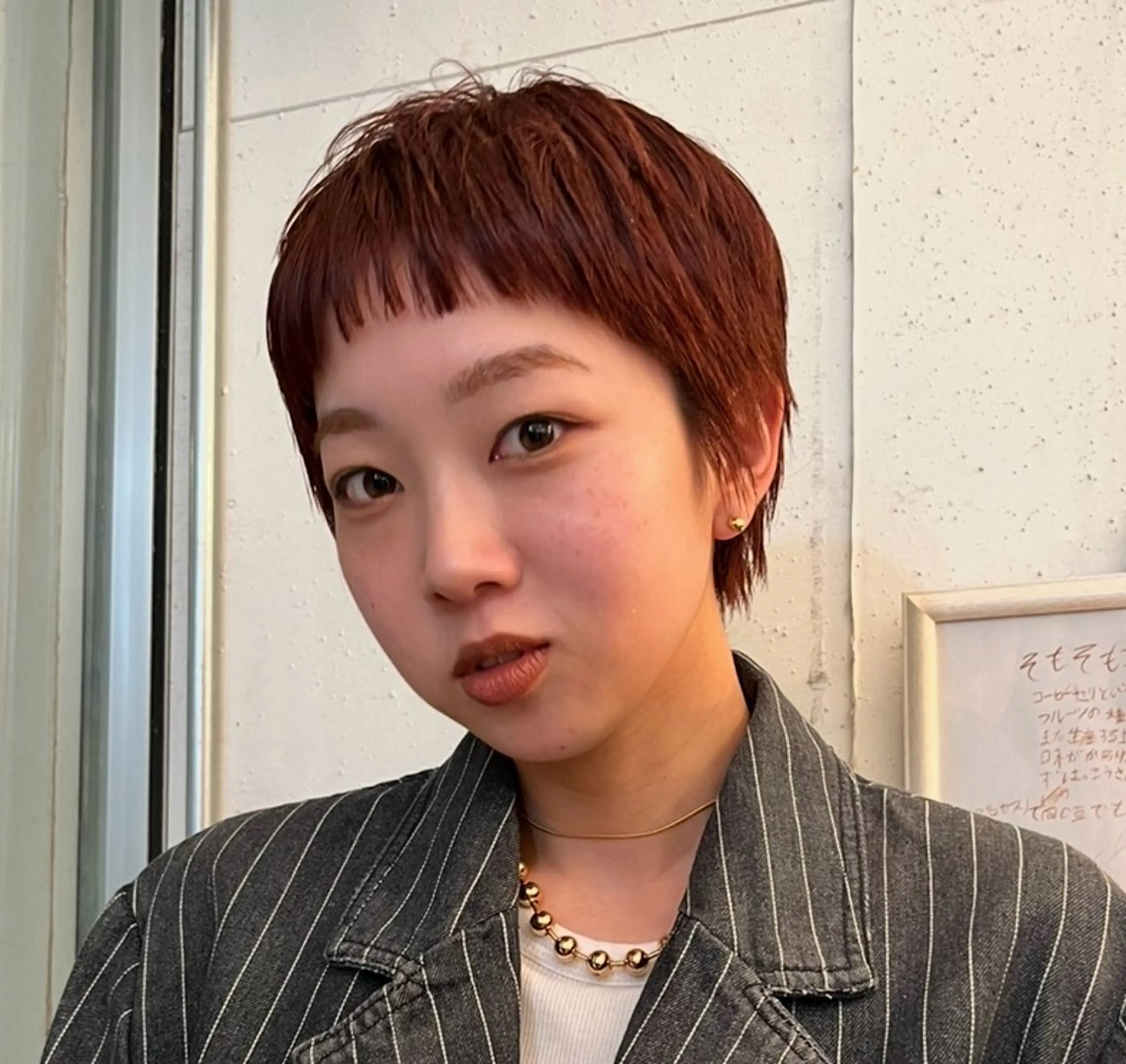 ショート カラー レイヤー/ベージュ mikuのヘアスタイル