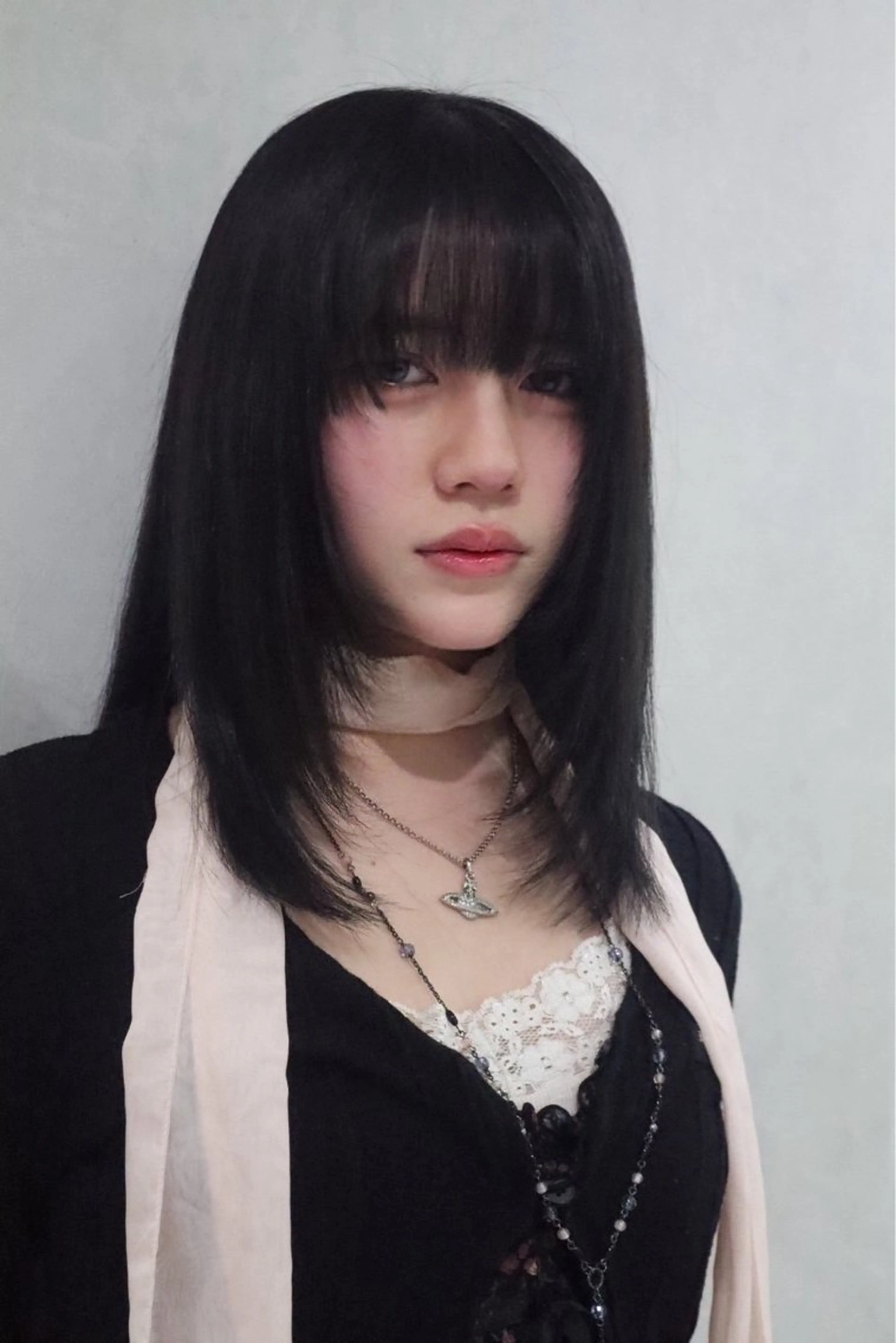 ミディアム レイヤーカット /ハイトーンchaoのヘアスタイル