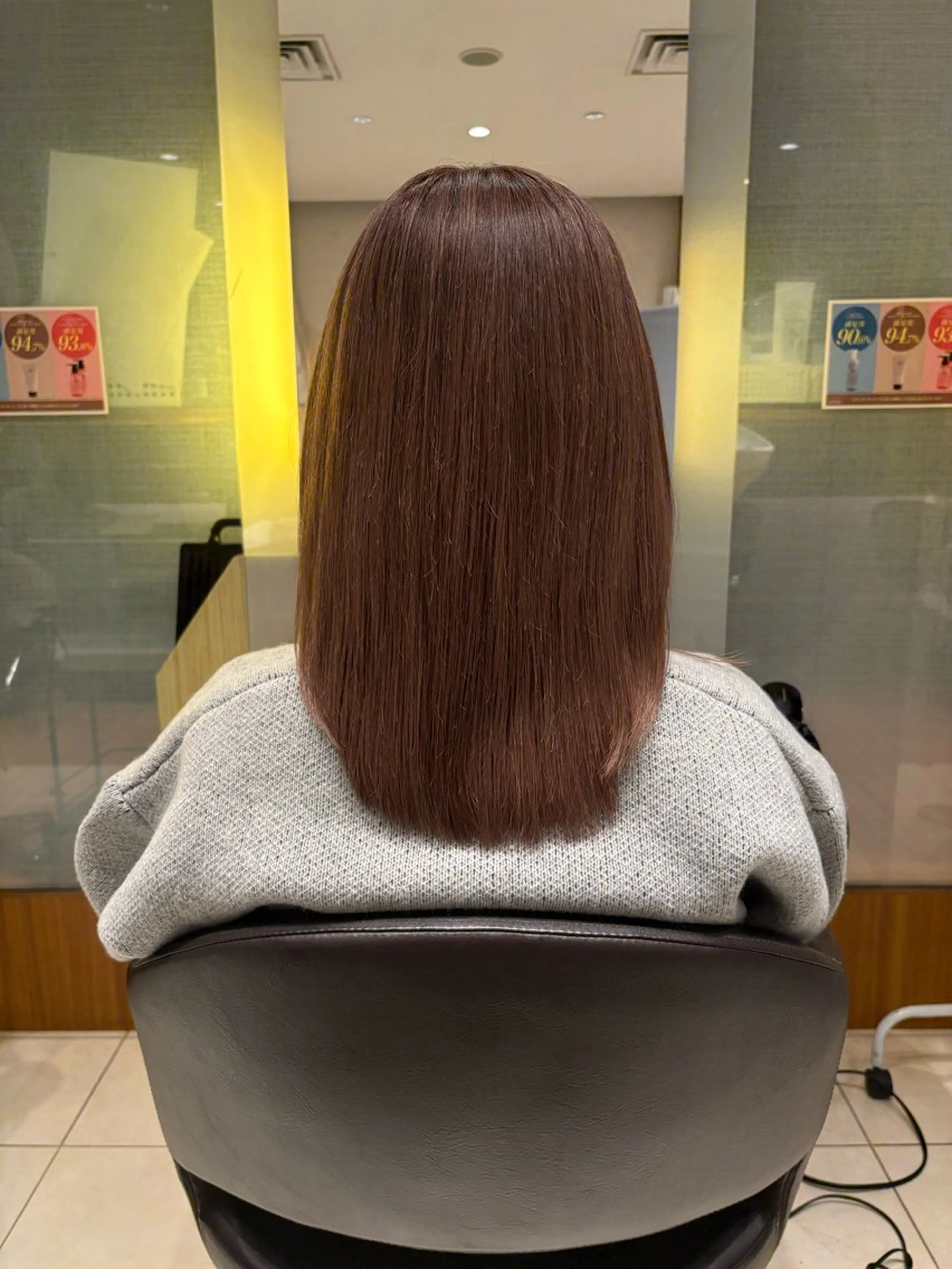 ミディアム 森田 玲央のヘアスタイル