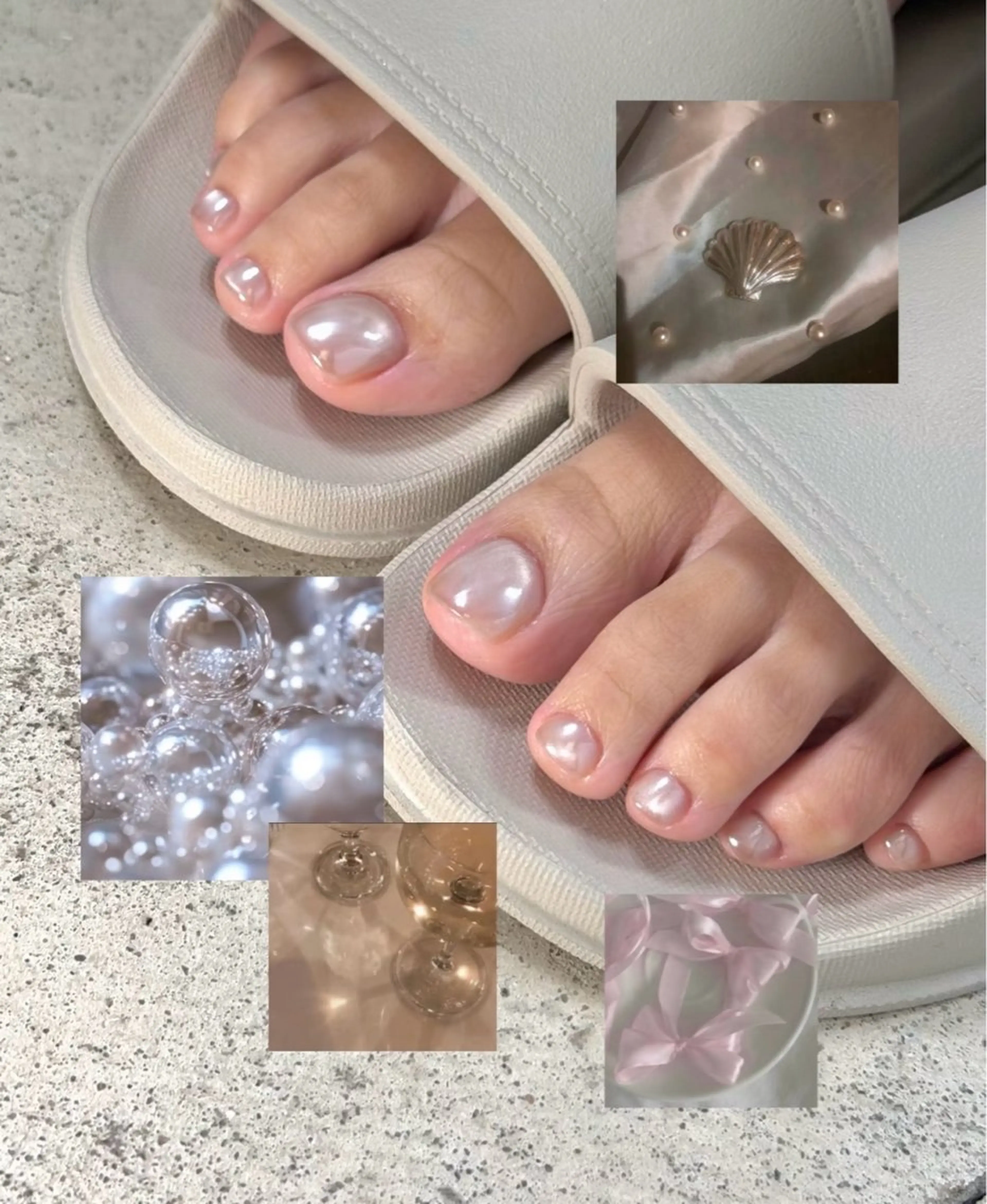 ネイル フットネイル 穎 アオリのネイルデザイン