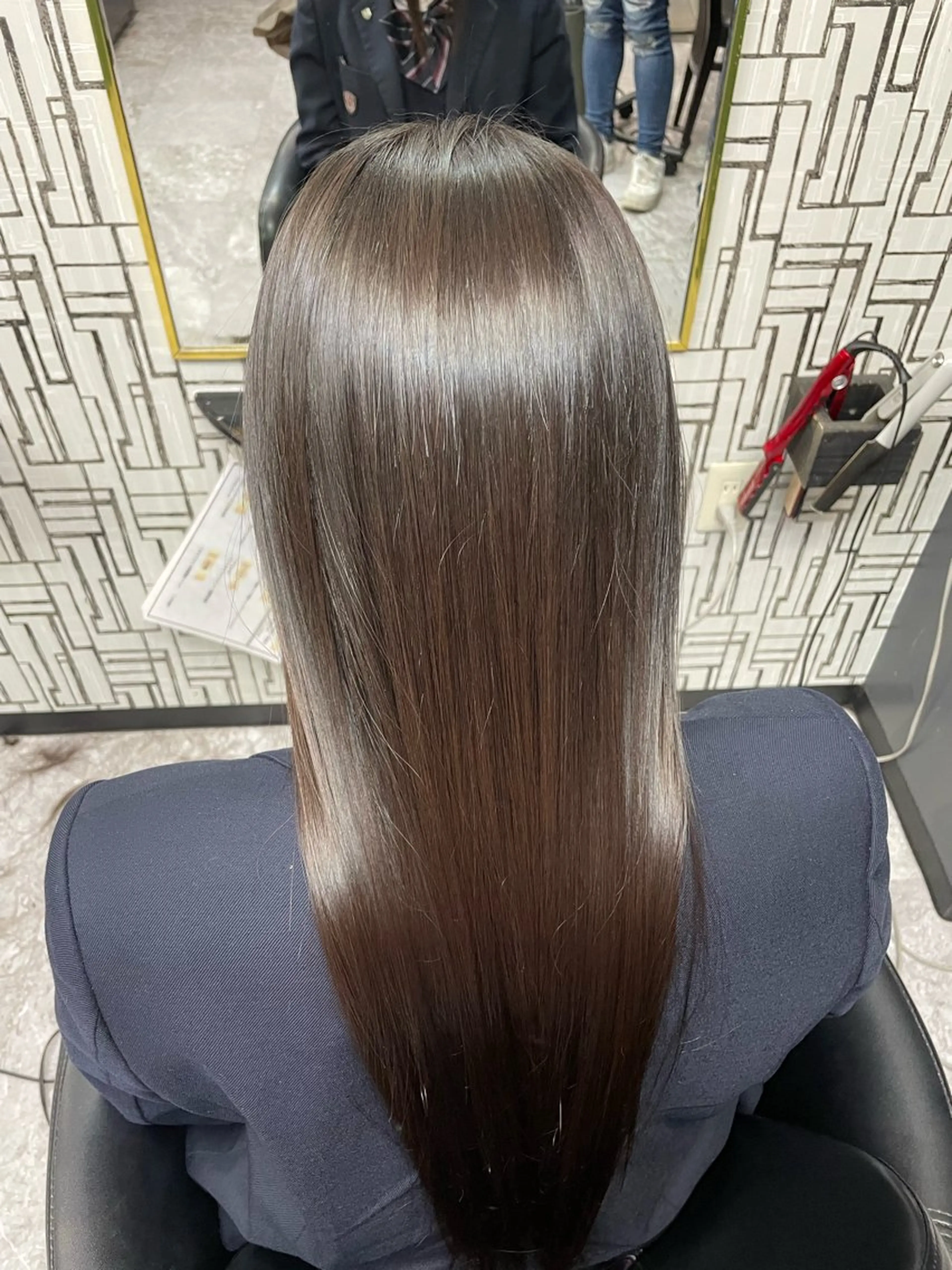 ロング カット 縮毛矯正 池田 亮雅のヘアスタイル