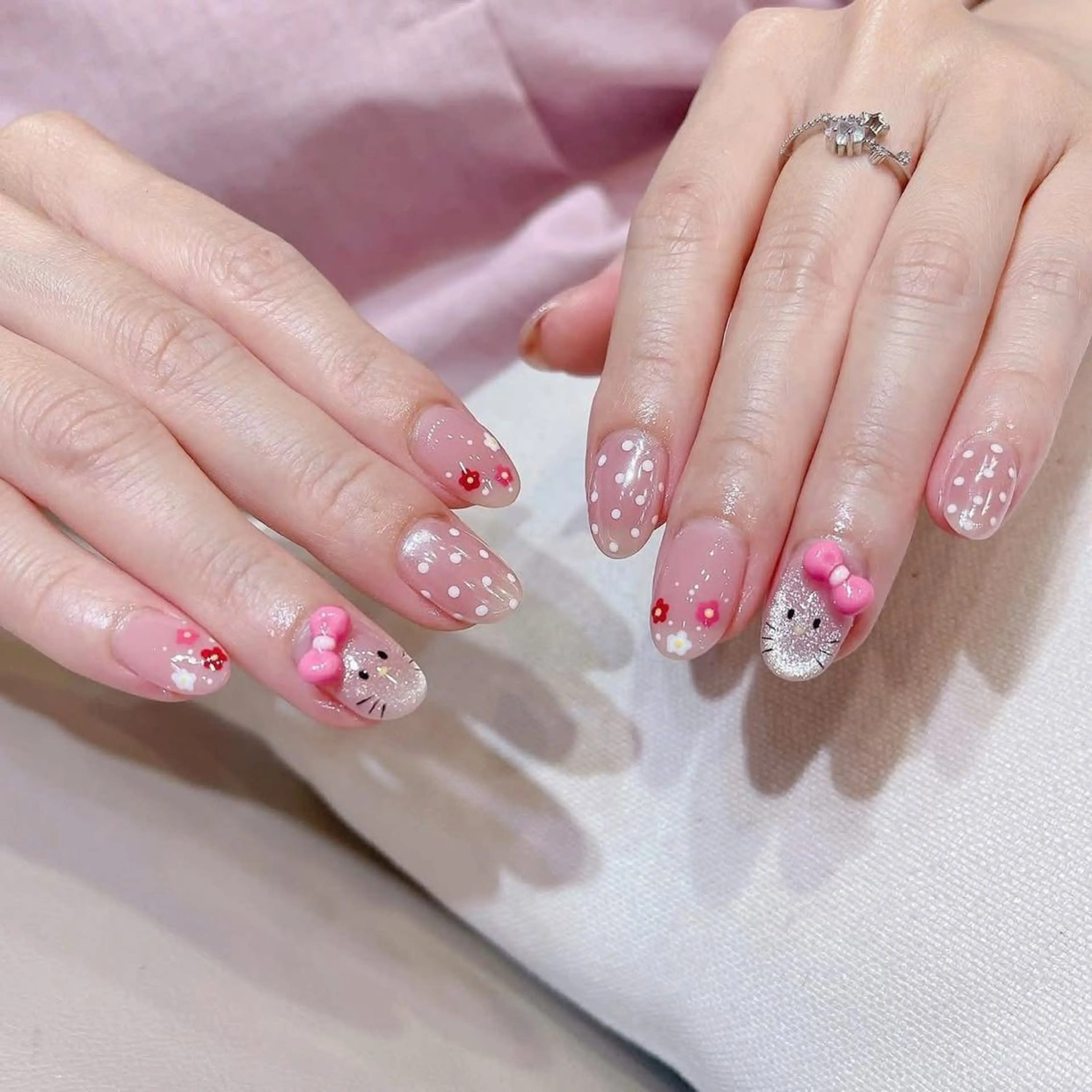 ネイル 韓国ネイル ワンホンネイル Kawaii _Nailのネイルデザイン