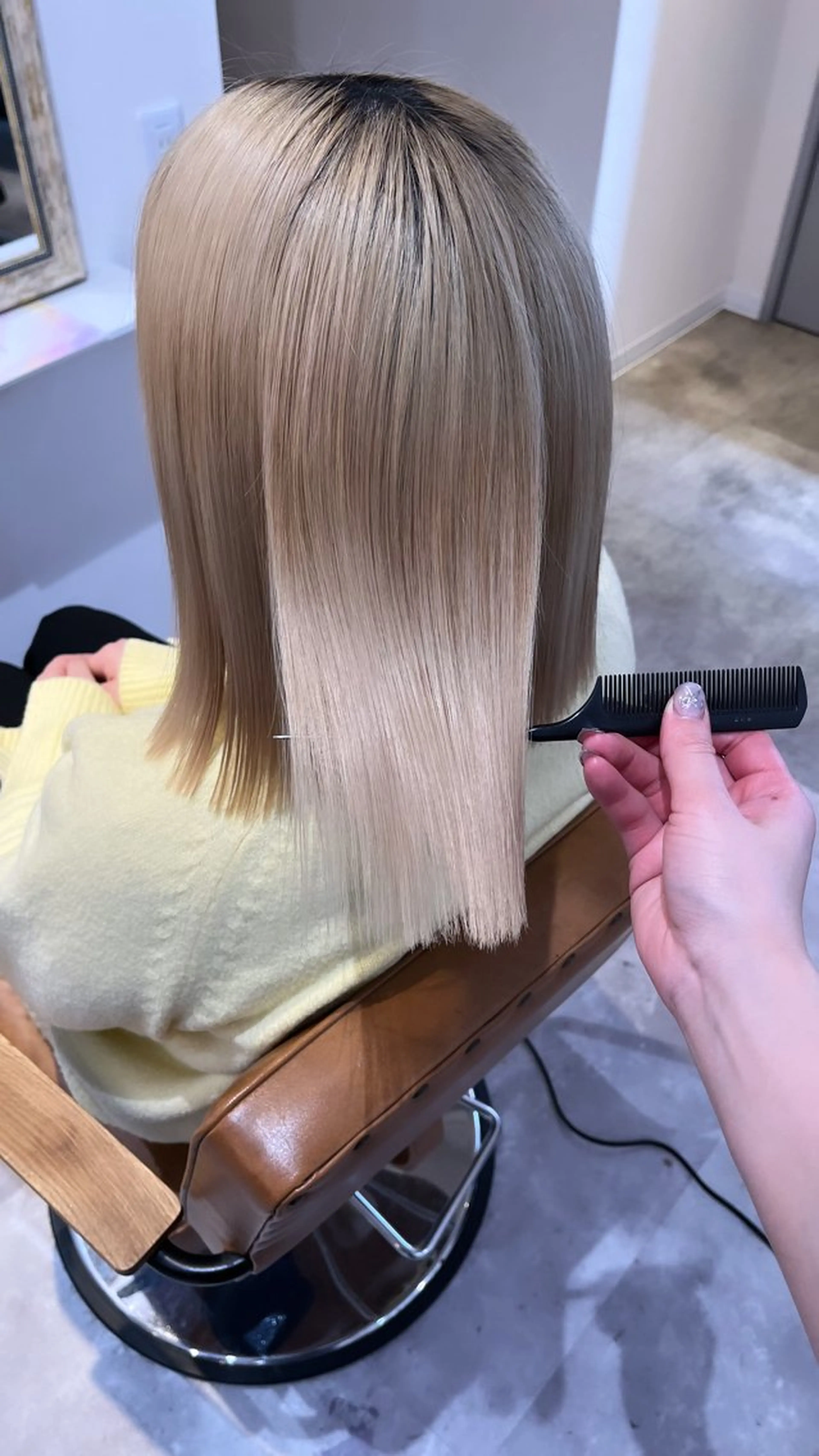 ミディアム カラー トリートメント 梅田/髪質改善カラー ❄︎ mikiのヘアスタイル