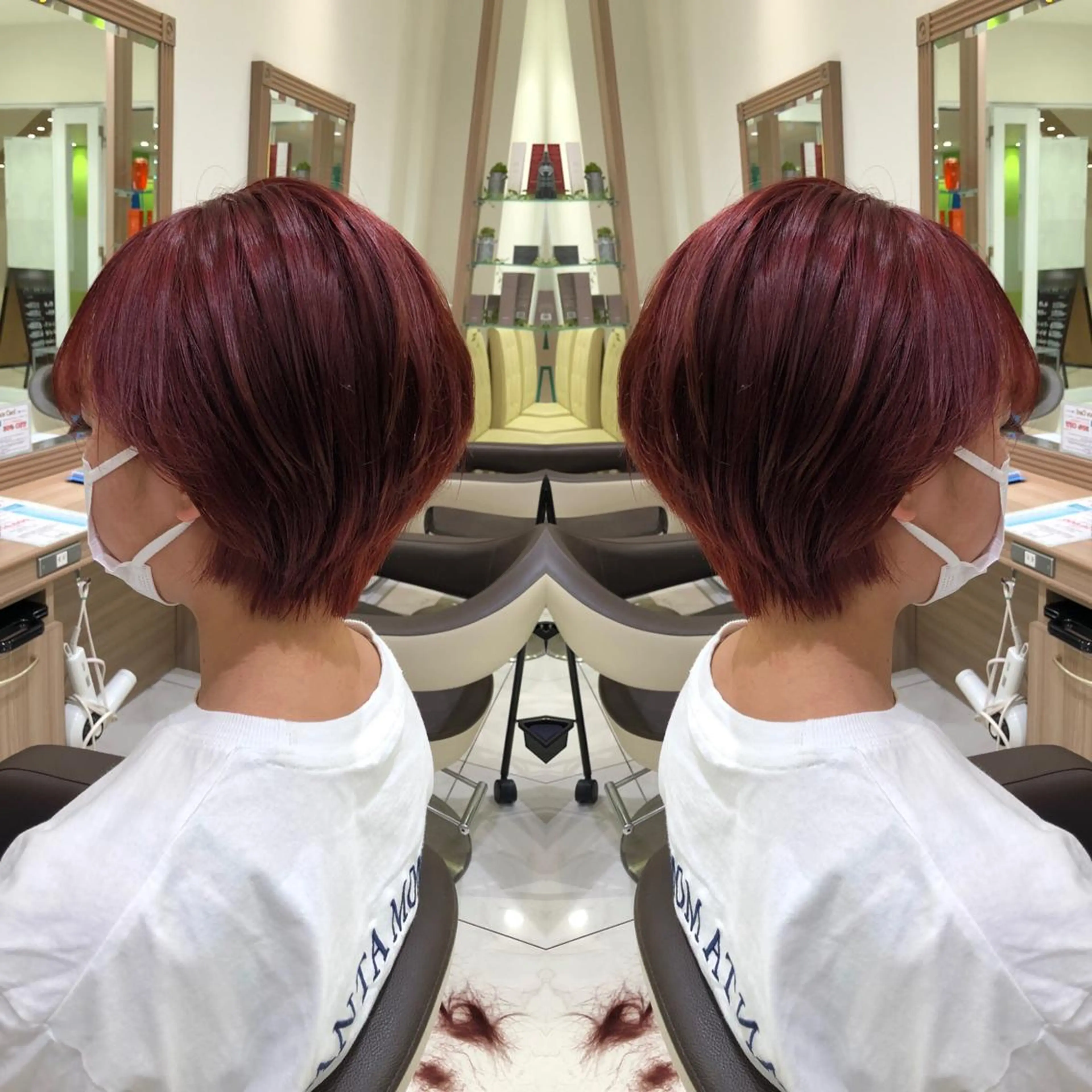 ショート カラー 韓国レイヤー×透明感 カラー/山崎一輝のヘアスタイル