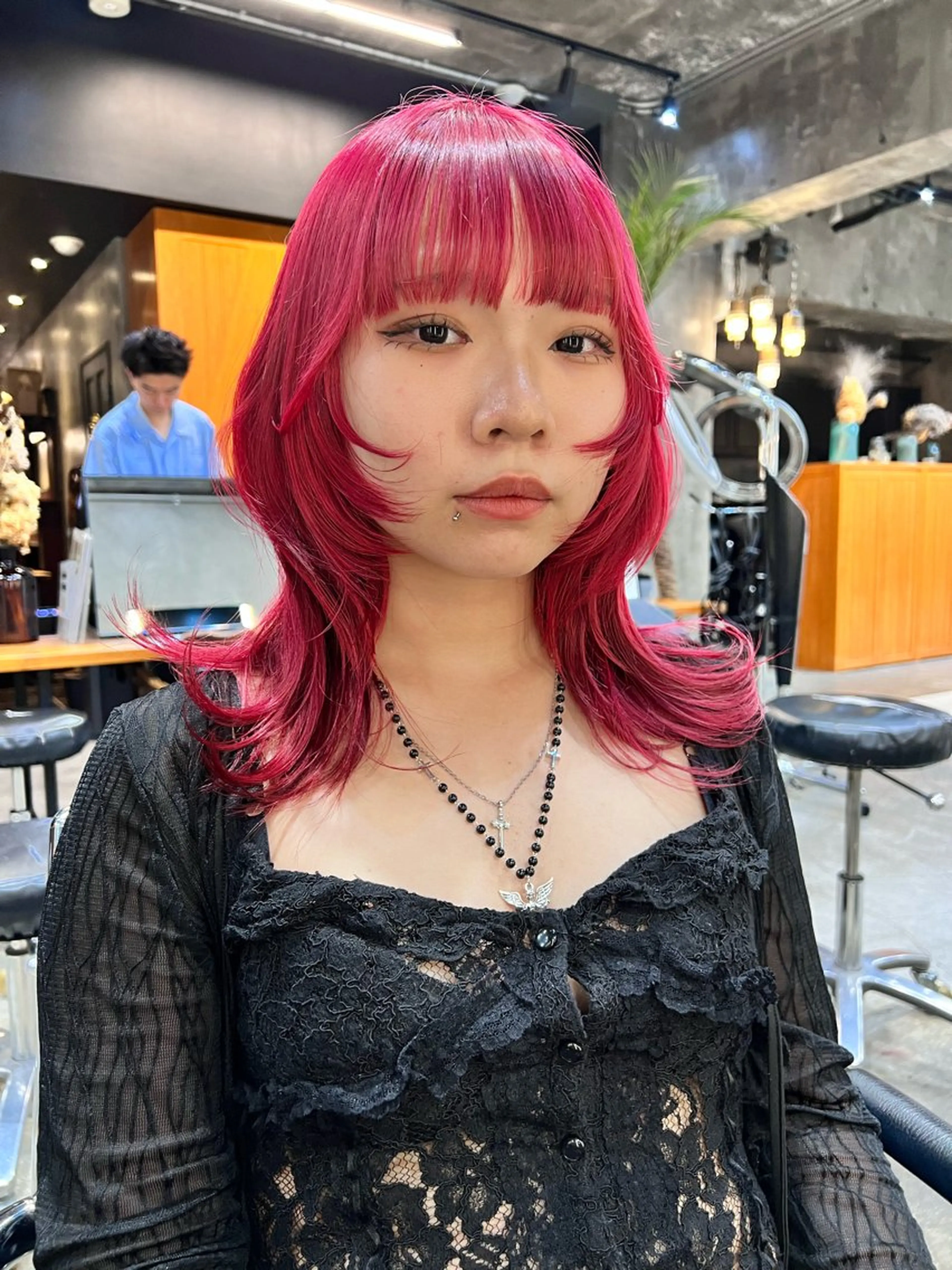 セミロング カラー カット ヘアカラー haco＋所属・圧倒的デザイン力 店長🎨RENAのヘアスタイル