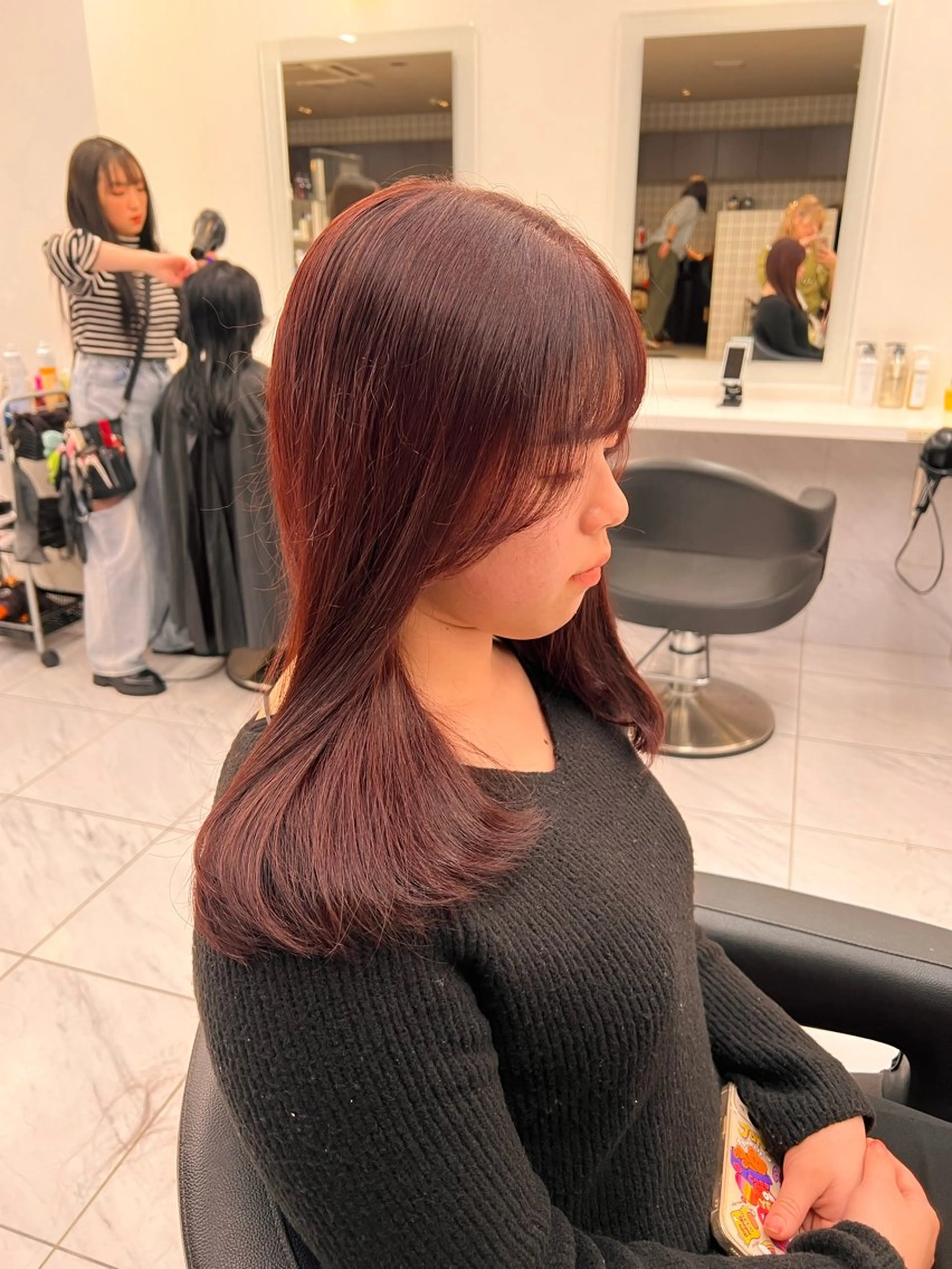 ミディアム カラー 💖札幌カラー 指名No.1💖玲奈のヘアスタイル