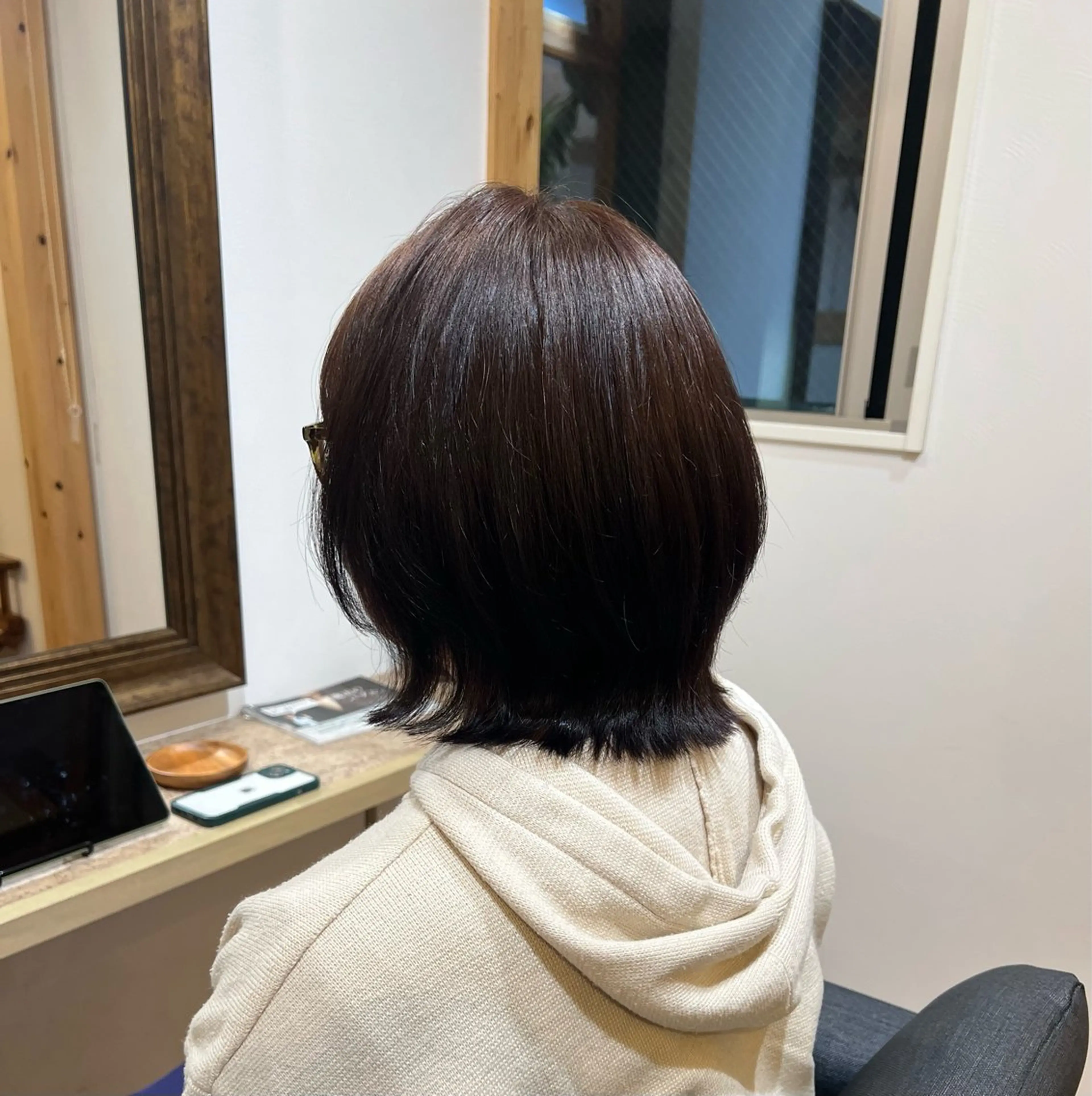 ショート 顔周りカット 小顔カット 畝原 陽真里のヘアスタイル