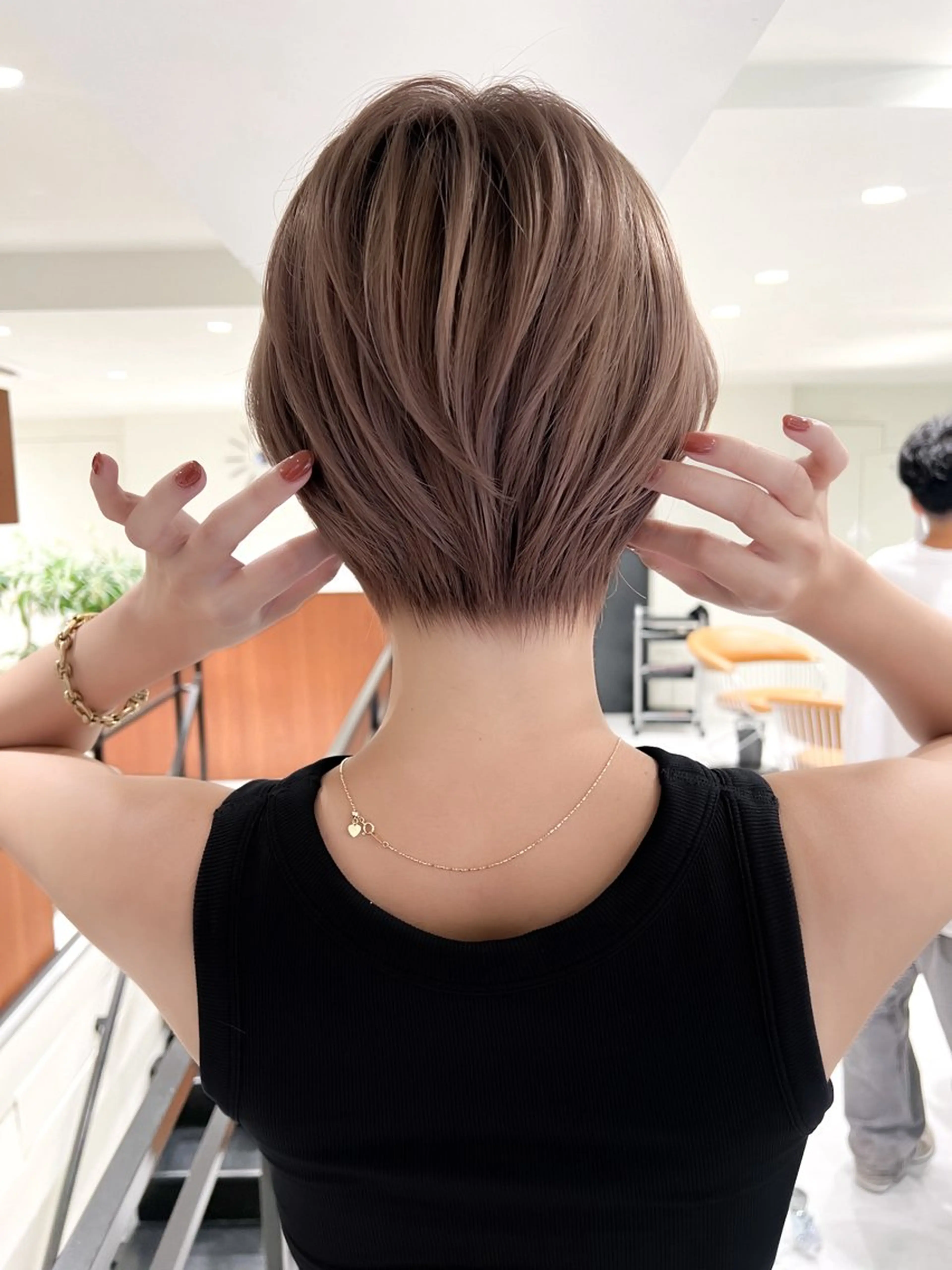 ショート カラー カット ヘアカラー ハイライトNo.1☆ ゆうのヘアスタイル