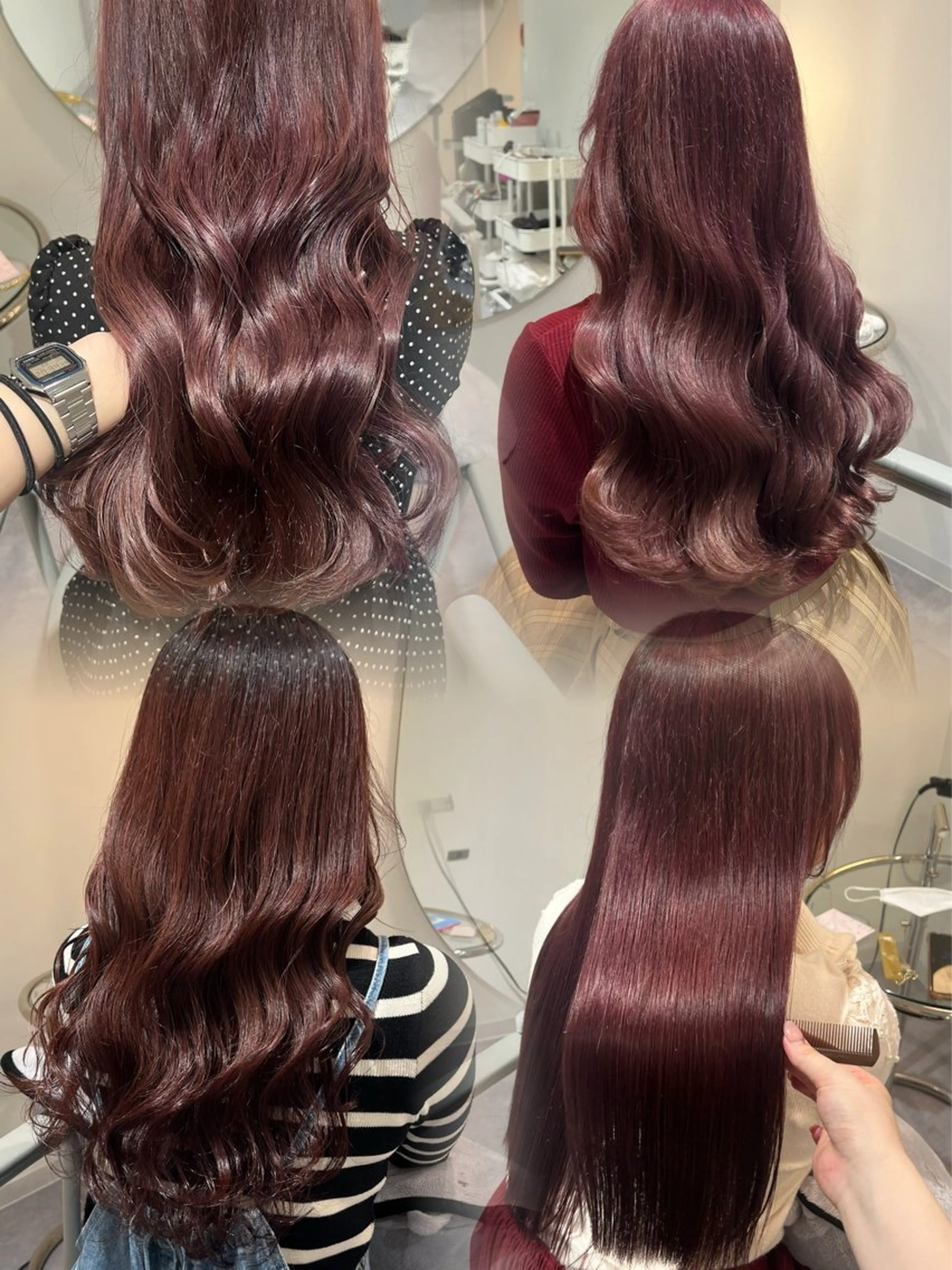 ロング ヘアカラー トリートメント 美髪✨艶髪✨髪質改善 カラー特化🌙鈴屋和のヘアスタイル