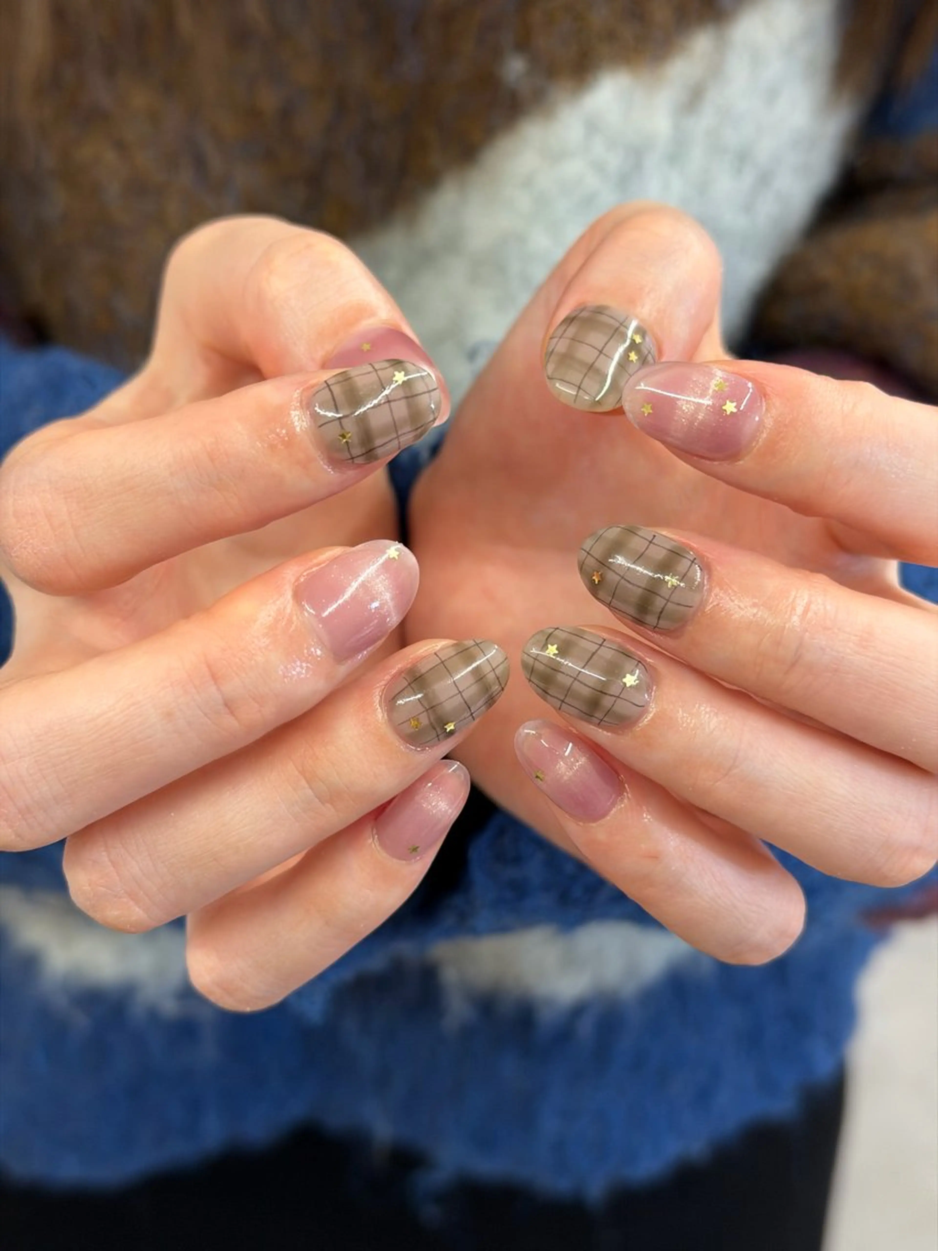 ネイル ジェルネイル マグネットネイル ニュアンスネイル パラジェル ピンク ハンドネイル ハンドケア Bana_ Nailのネイルデザイン