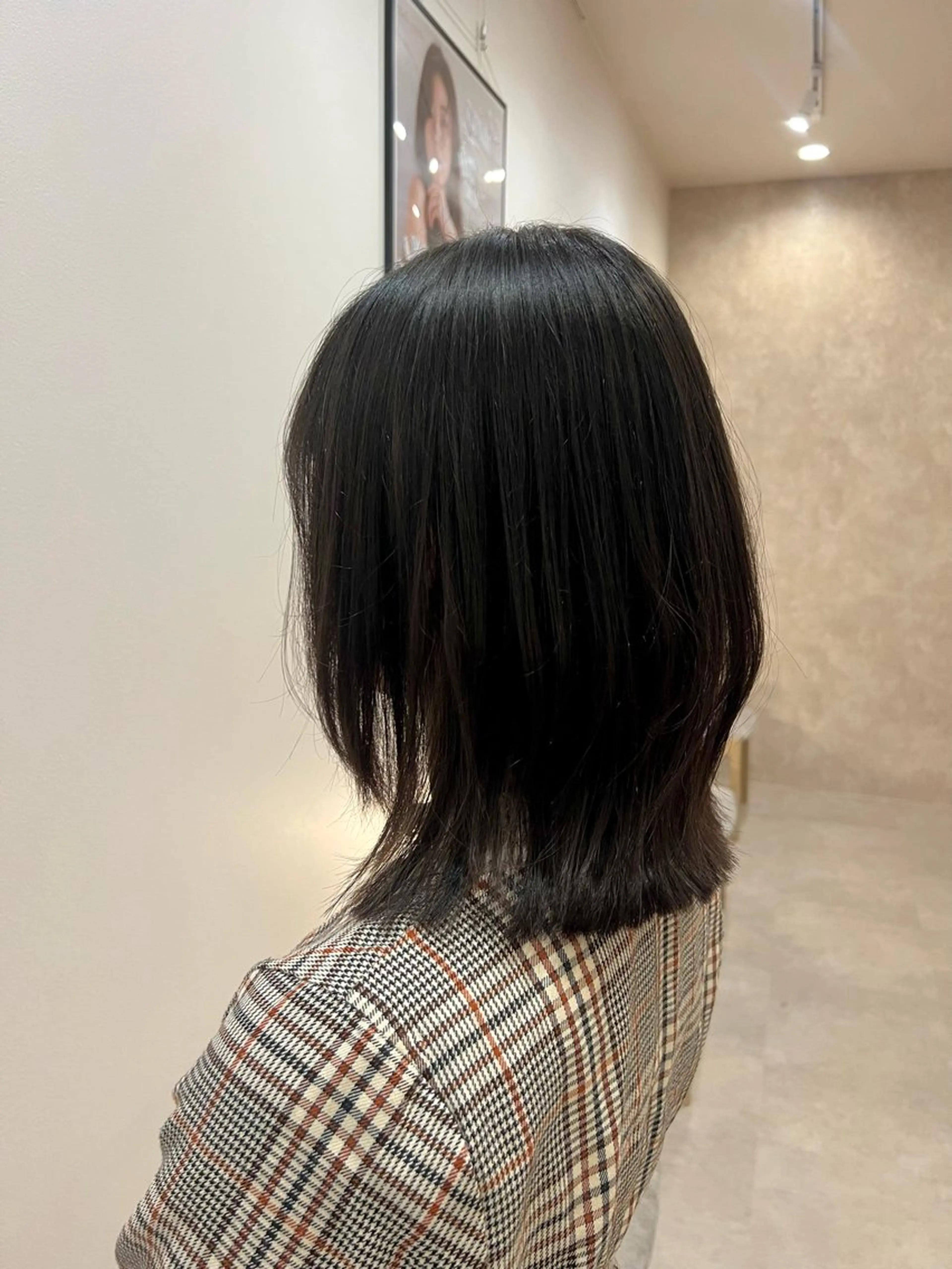 ミディアム カット ヘッドスパ 山下 稚葉 艶髪/透明感カラーのヘアスタイル