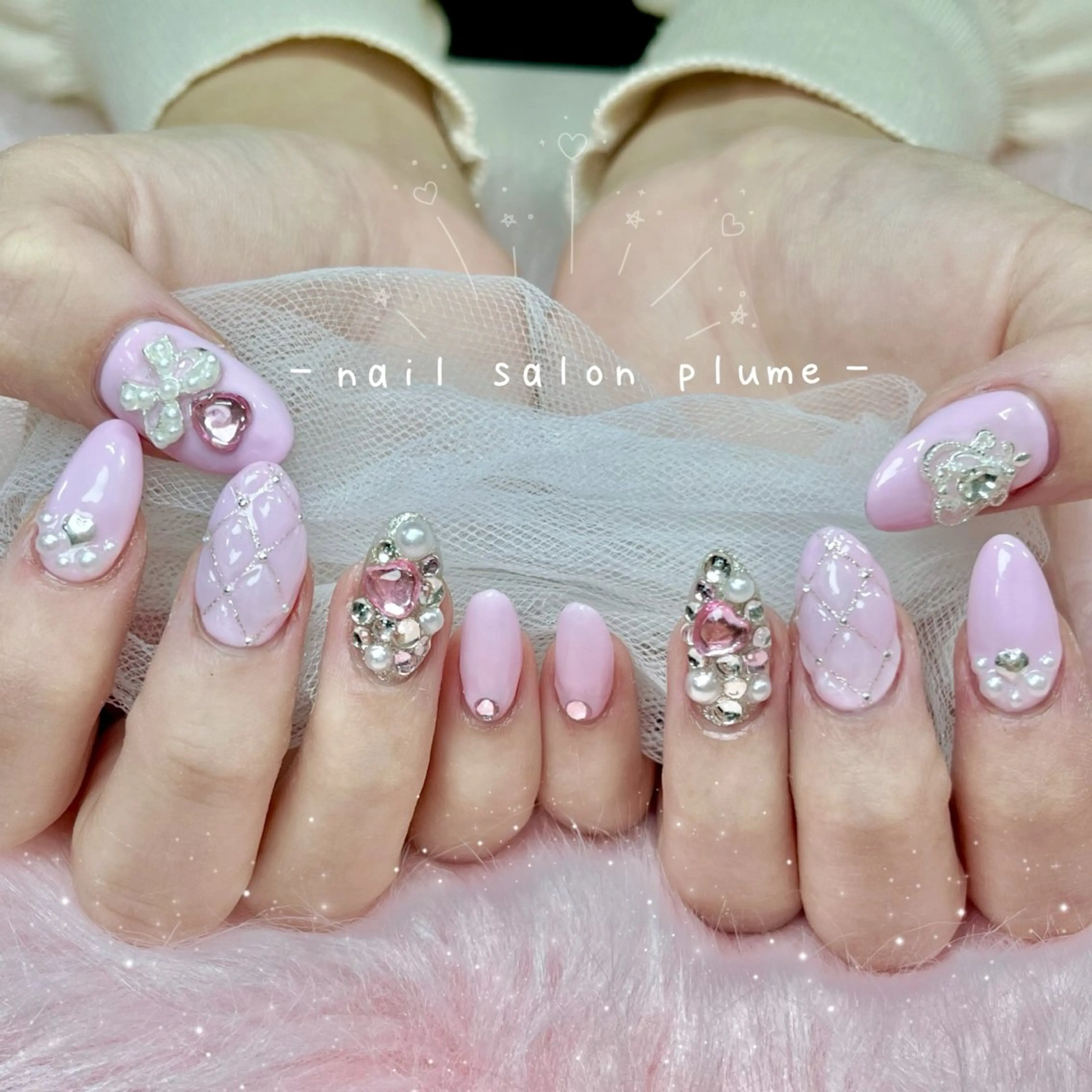 ネイル ハンドネイル plume nail ☆韓国ネイルのネイルデザイン