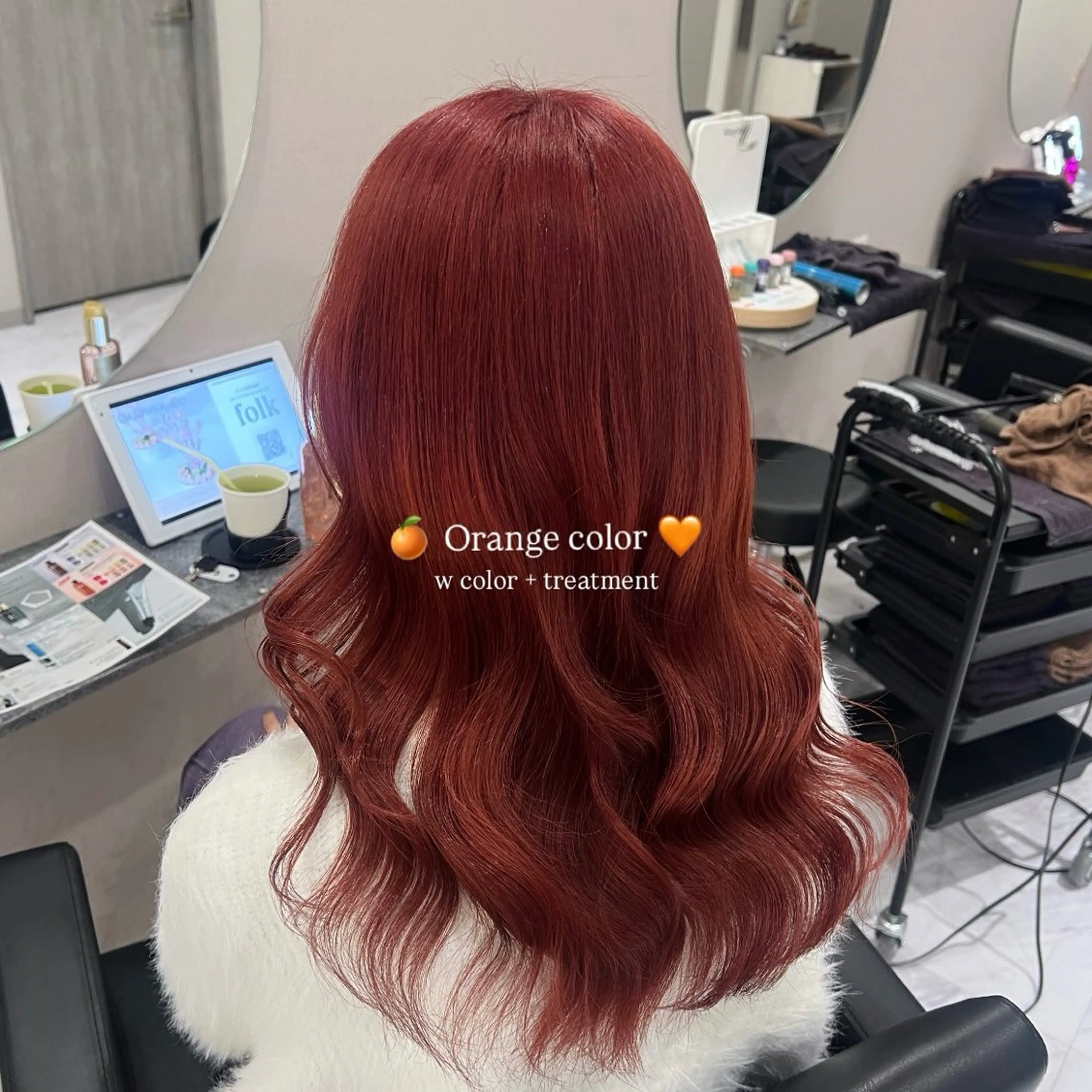 セミロング カラー ヘアカラー トリートメント 🩰‎暖色特化 / 𝐒𝐚𝐤𝐢🤎のヘアスタイル