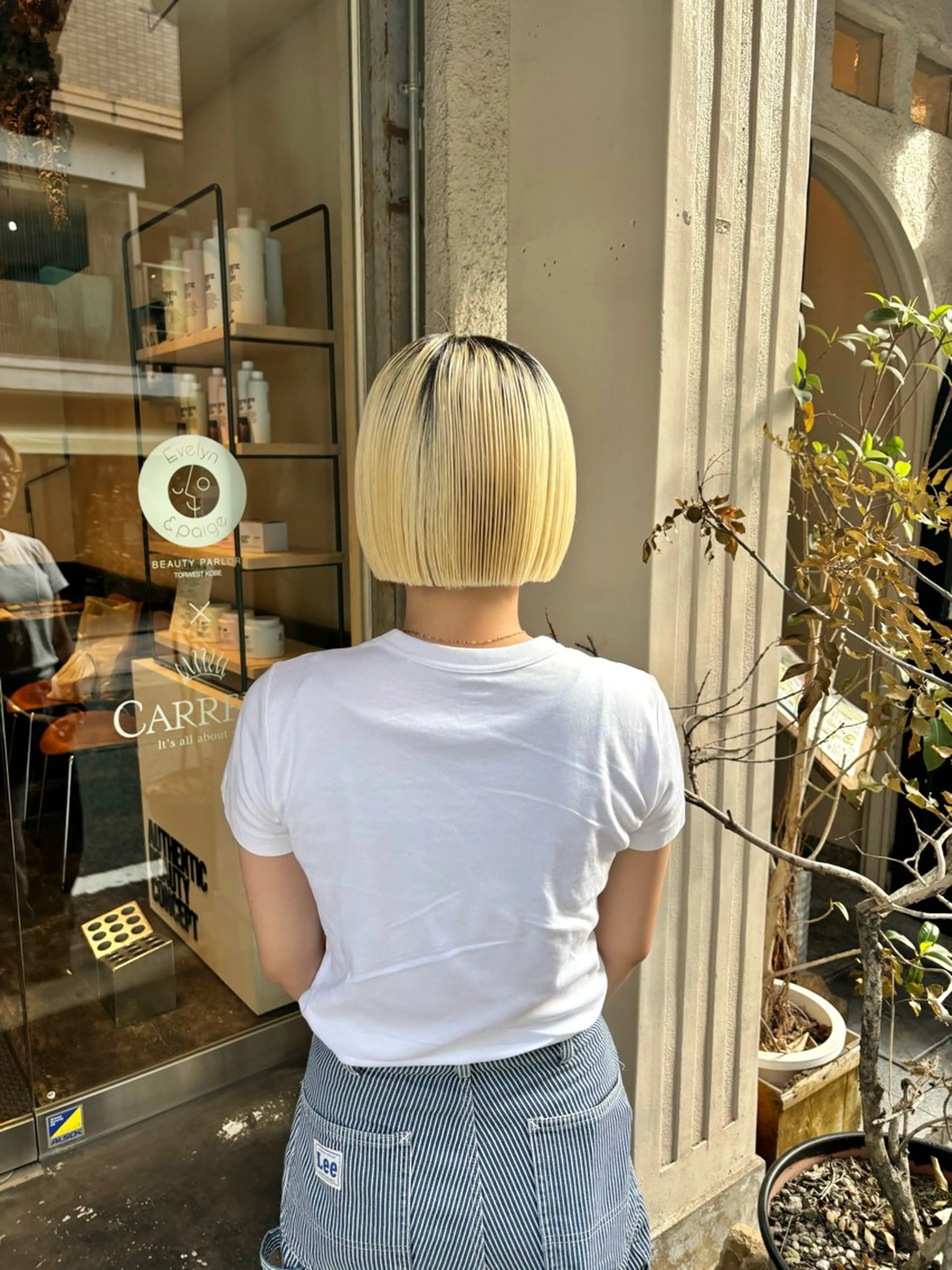 ショート 切りっぱなしボブ ボブ 水原波津輝/ボブ /ニュアンスパーマのヘアスタイル