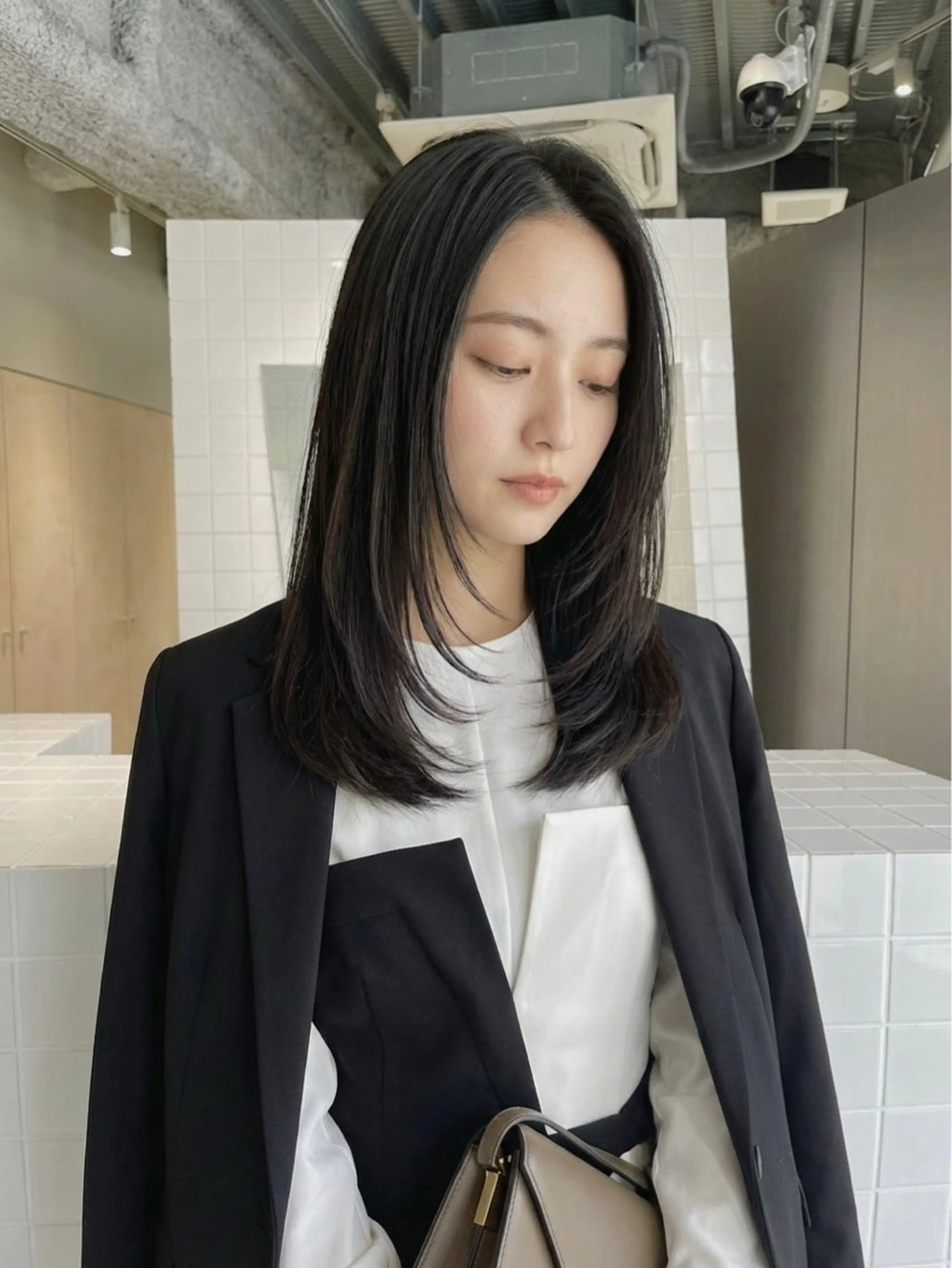 セミロング カラー 梅田/艶カラー/ 髪質改善/イサミのヘアスタイル