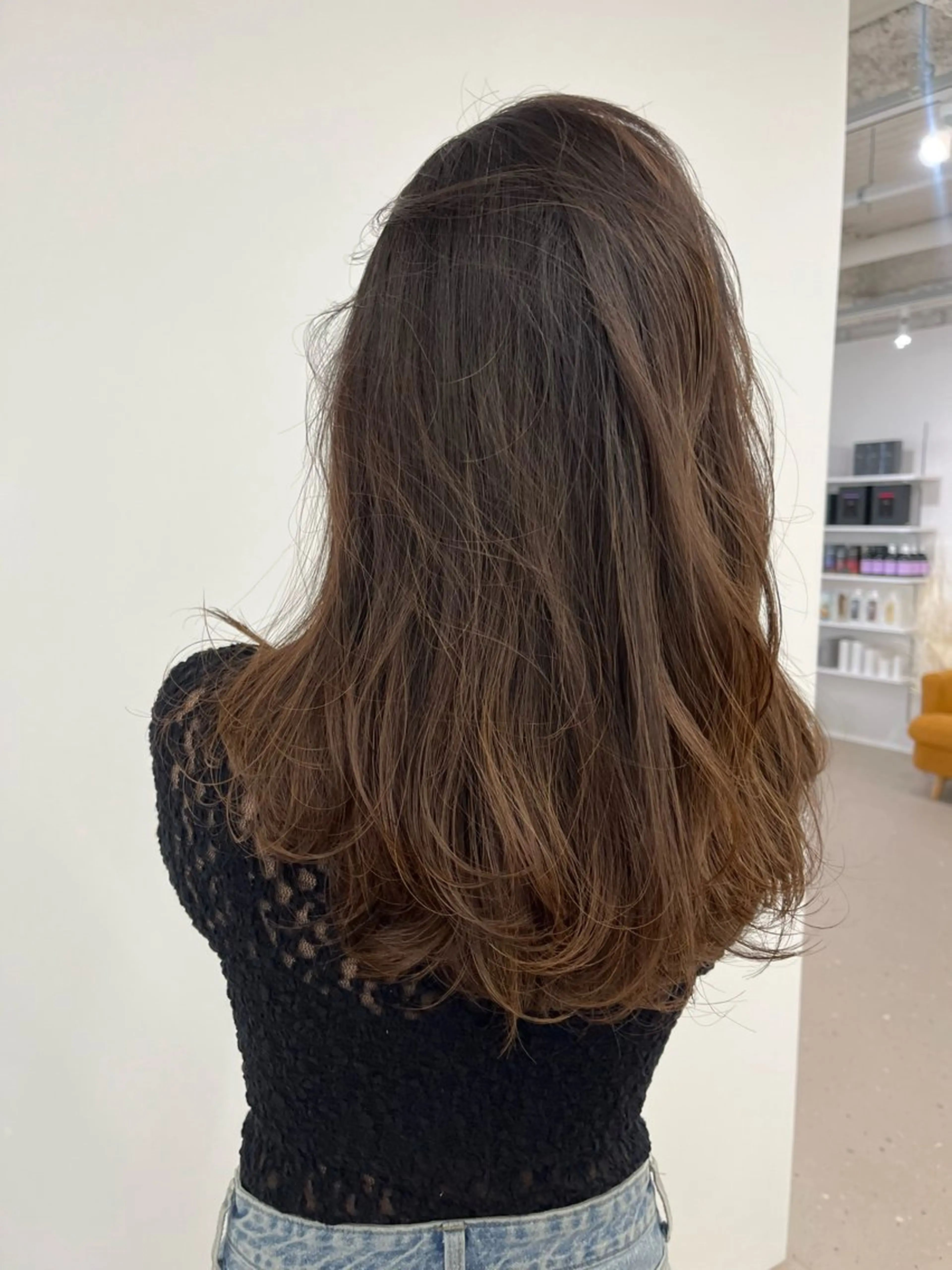 セミロング 池田 未瑠のヘアスタイル