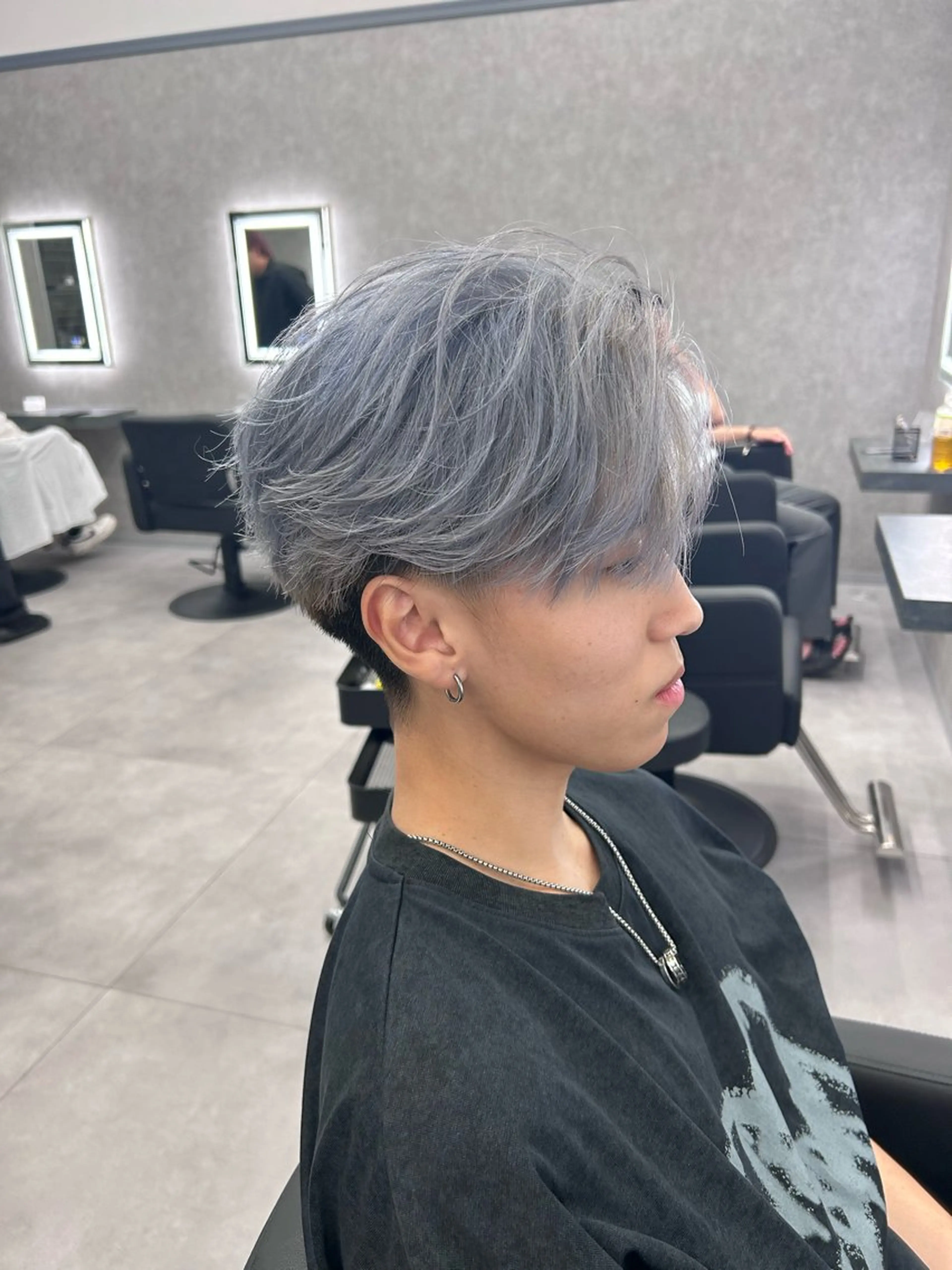 ショート カラー パーマ メンズ カット ヘアカラー メンズ特化 👑YUTAのヘアスタイル