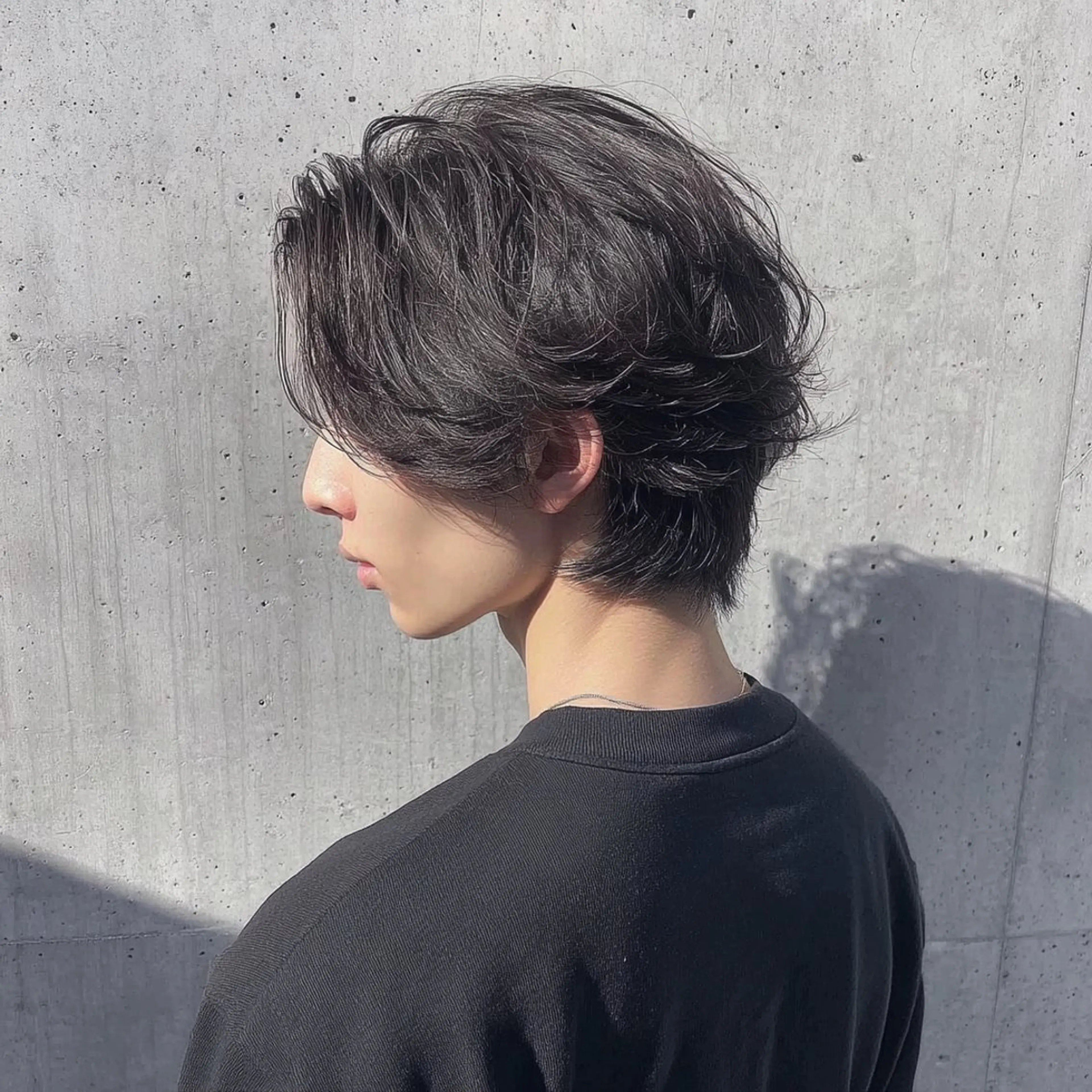 ミディアム メンズ 髪質改善×メンズヘア ×艶髪カラー福田修也のヘアスタイル
