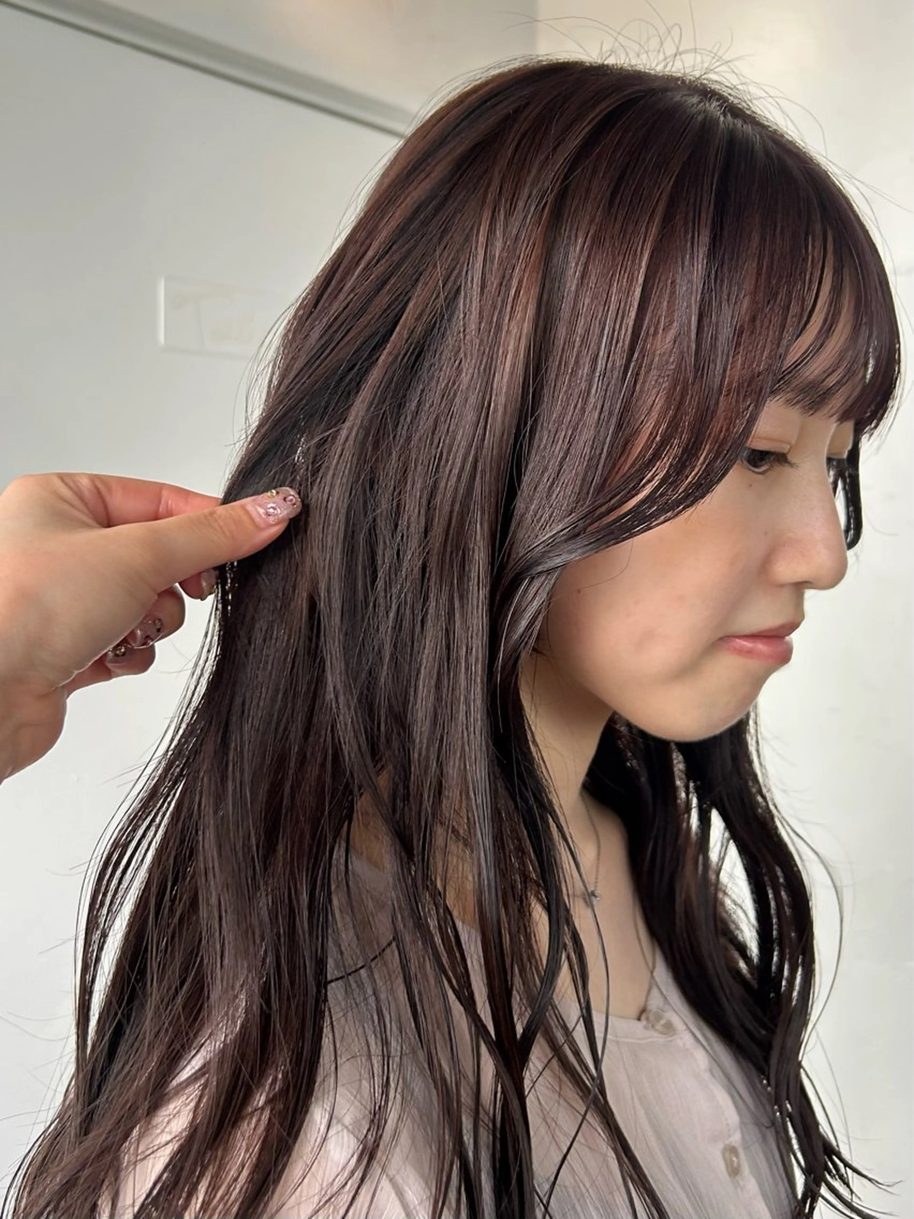 ロング カラー ラベンダーカラー カット ヘアカラー maho/垢抜け カラー♡パーマのヘアスタイル