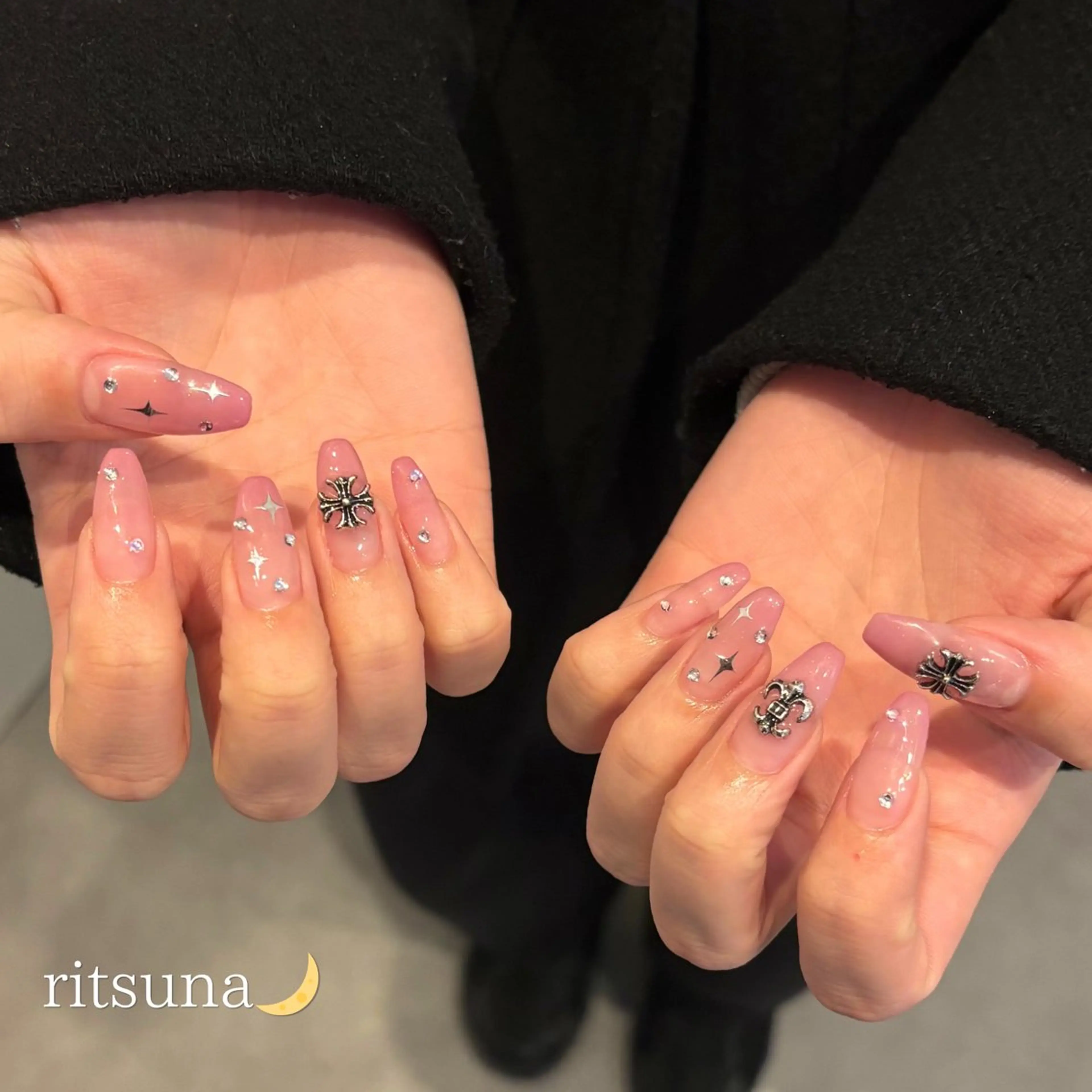 ⋆⸜ 大人気!⸝⋆ 10本パーツのせ放題!ワンカラー/ラメグラ🌫️🍒¥9000→¥7800の写真