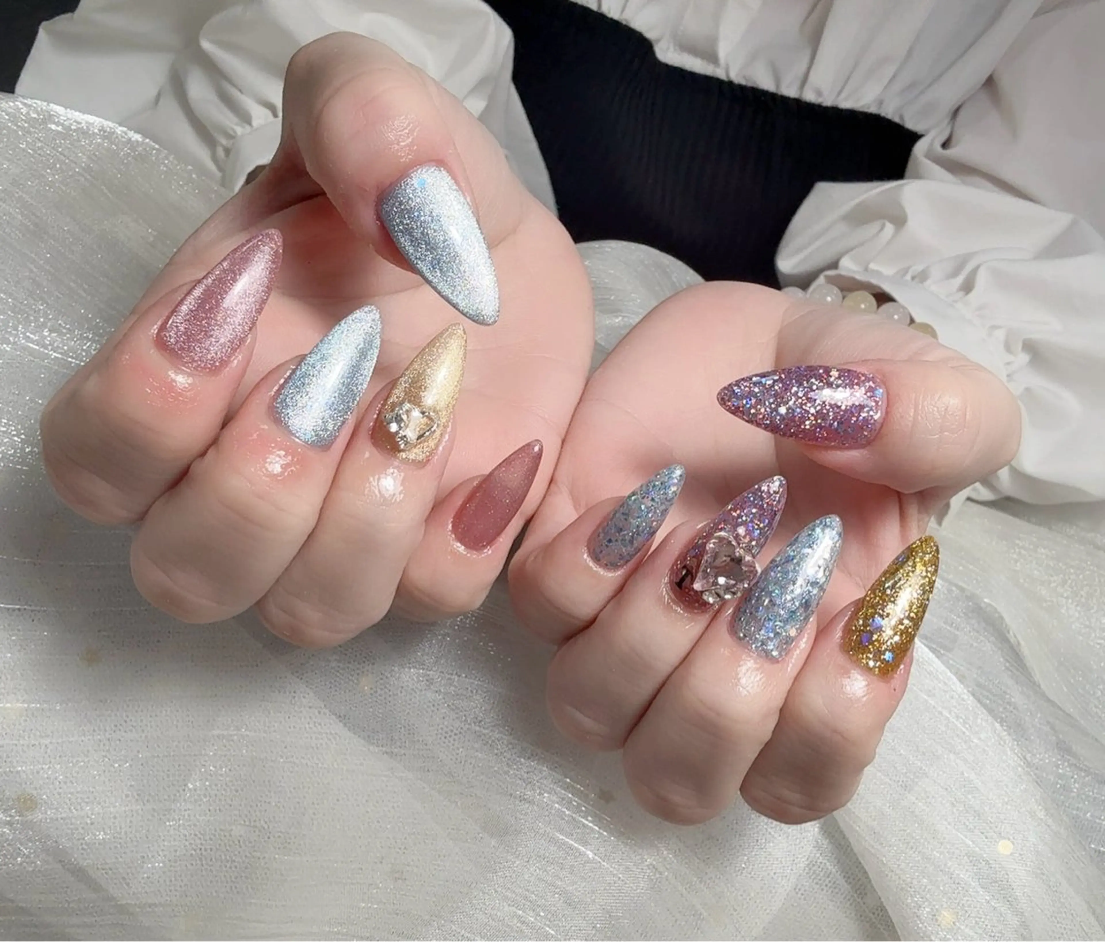 ネイル アートネイル フットネイル フレンチネイル ジェルネイル ニュアンスネイル 桜 ネイルのネイルデザイン