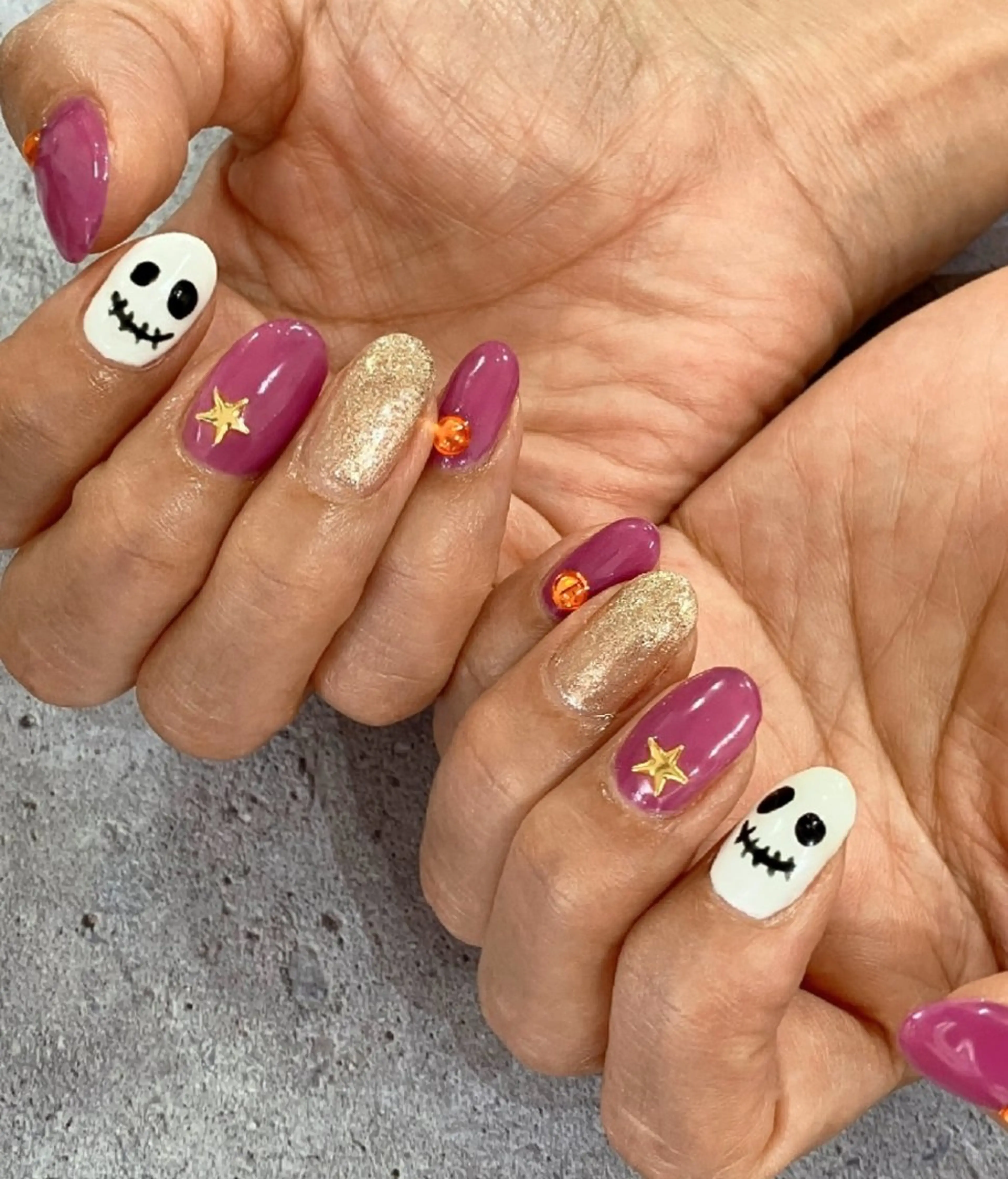 ネイル ハロウィン ハンドネイル felicita fumi♡のネイルデザイン