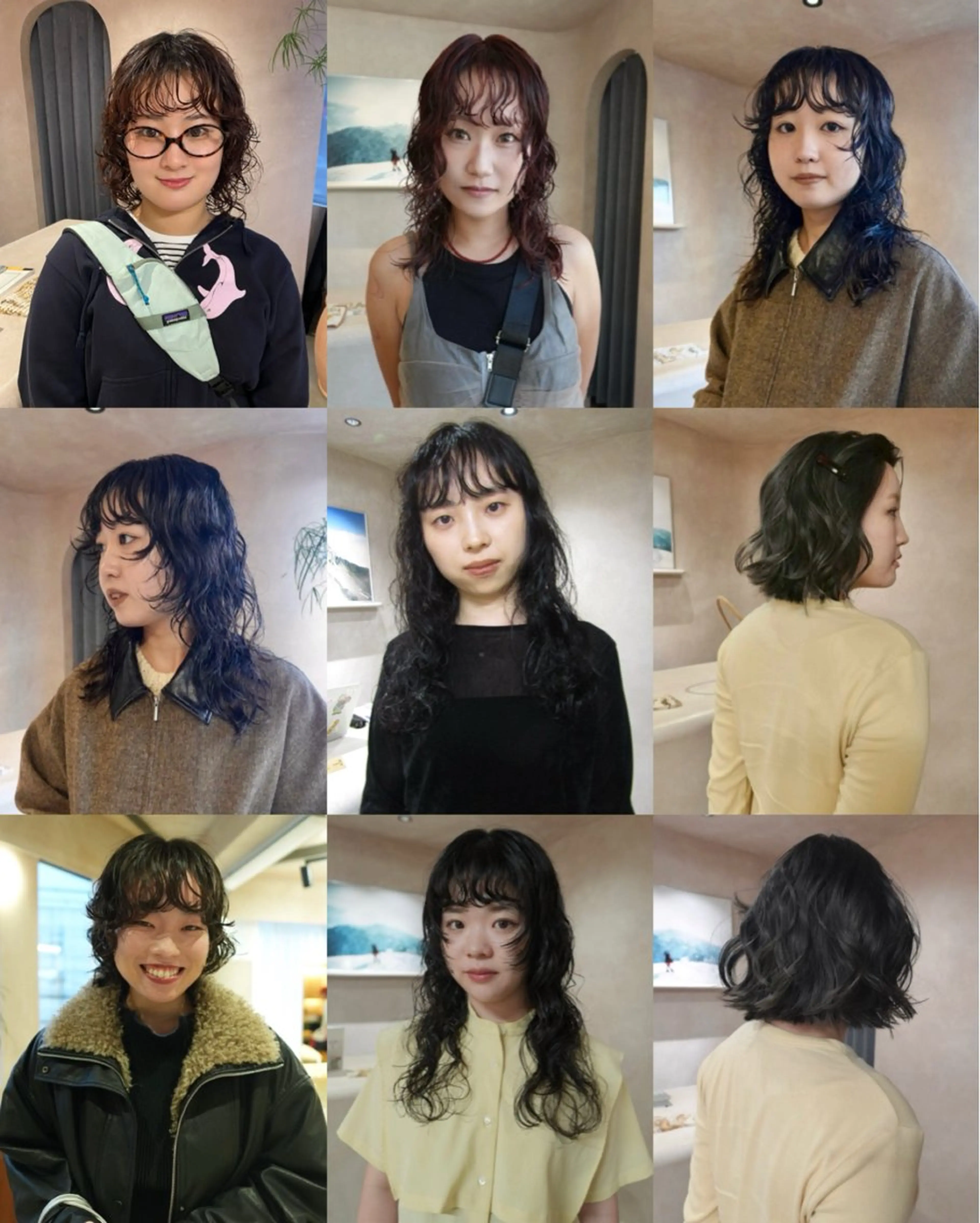 ミディアム パーマ Bërg kiraのヘアスタイル