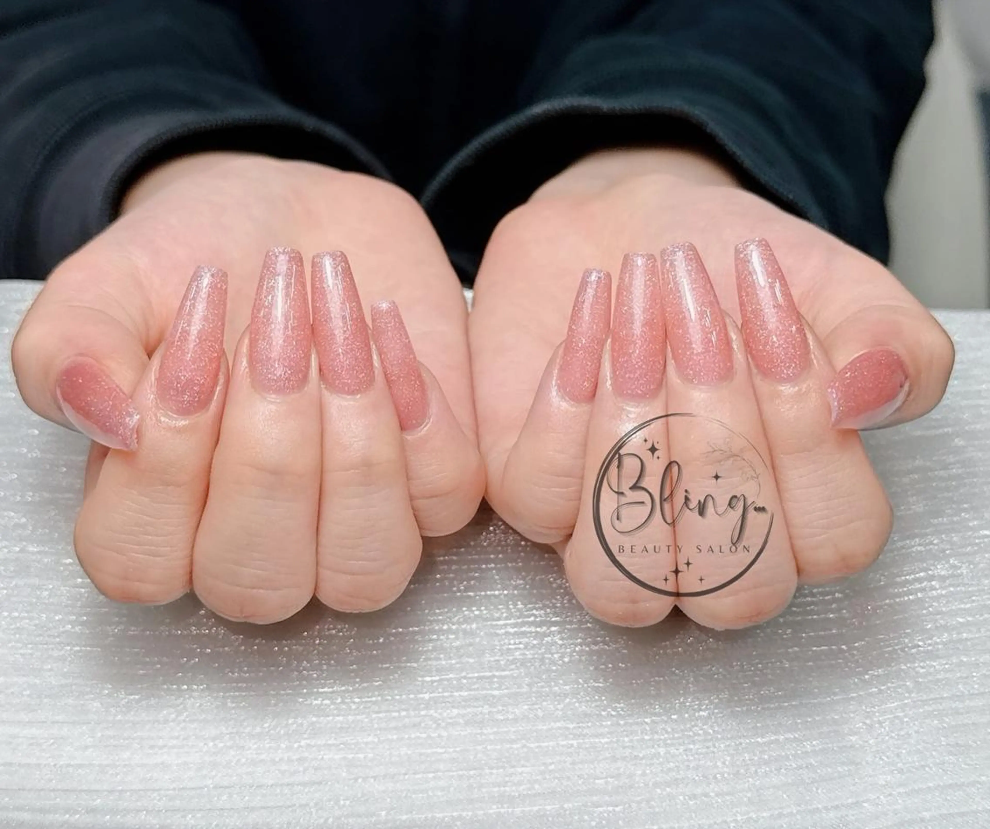 ロング 韓国風ヘア ハンドネイル Bling Salonのネイルデザイン