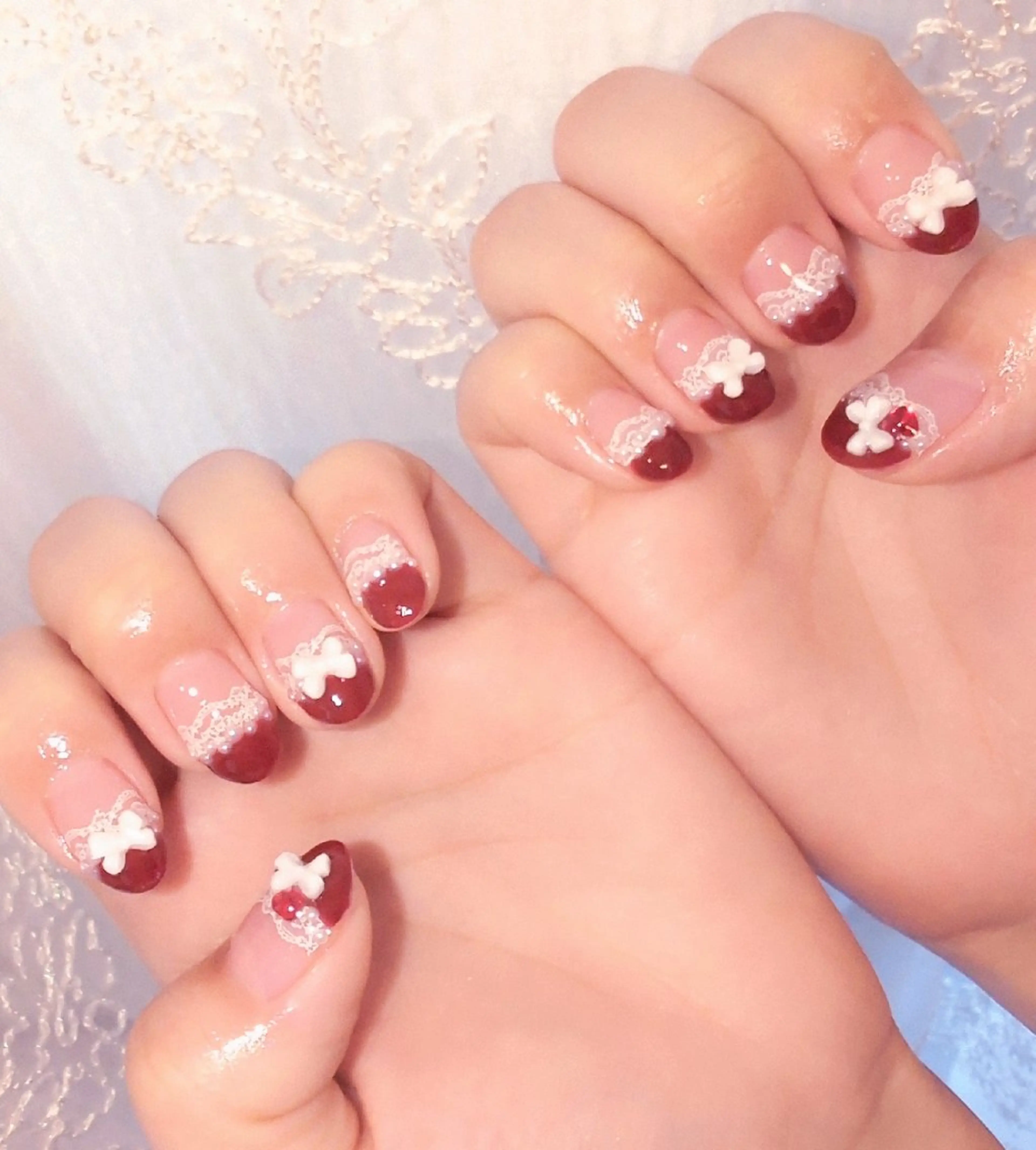 ネイル 長さ出し ジェルネイル 韓国ネイル マグネットネイル ニュアンスネイル ハンドネイル I LOVE ME NAIL.｡.:*♡のネイルデザイン
