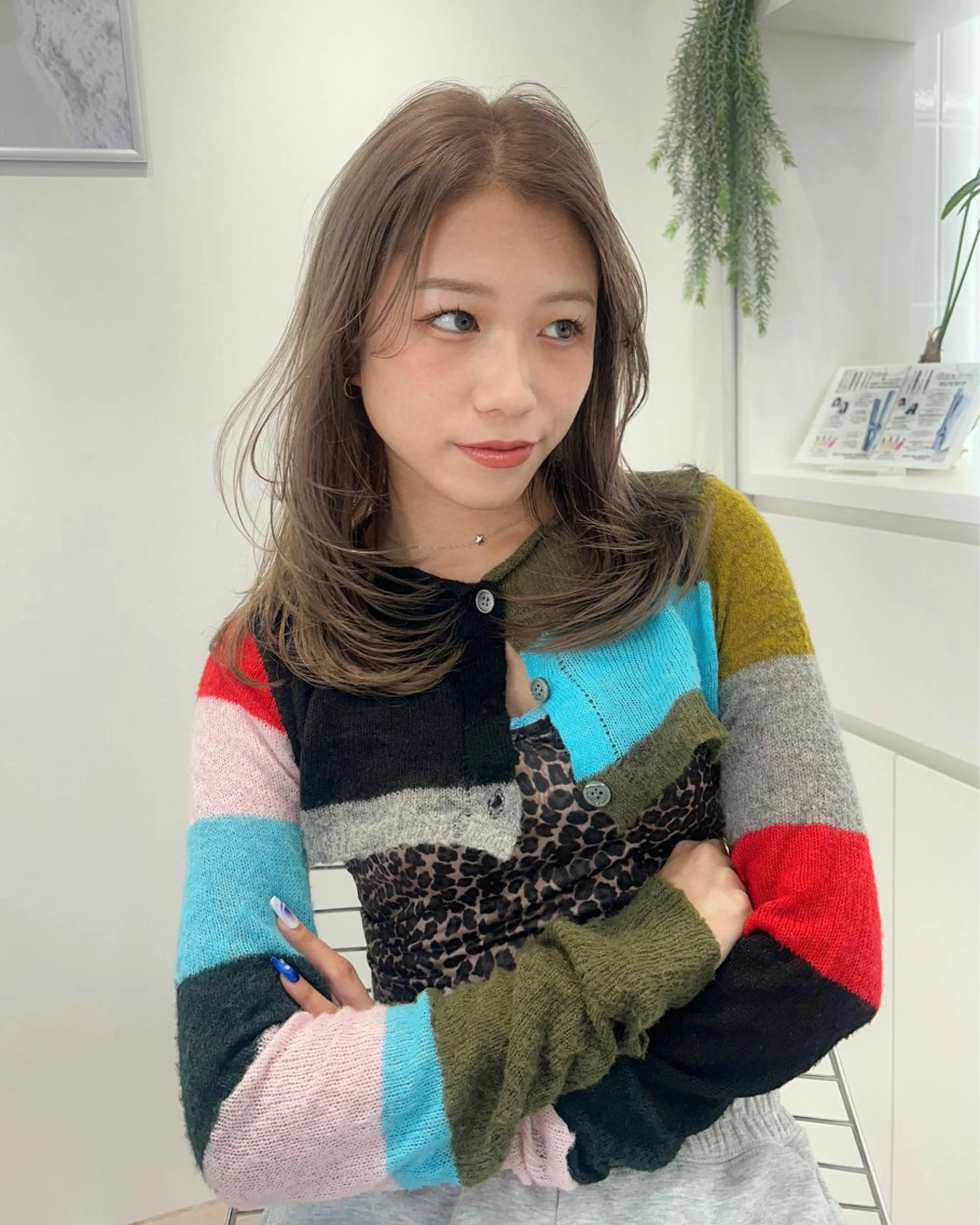 ミディアム カラー ブリーチ 卒業式ヘアセット🎀 ヘアアレンジのヘアスタイル