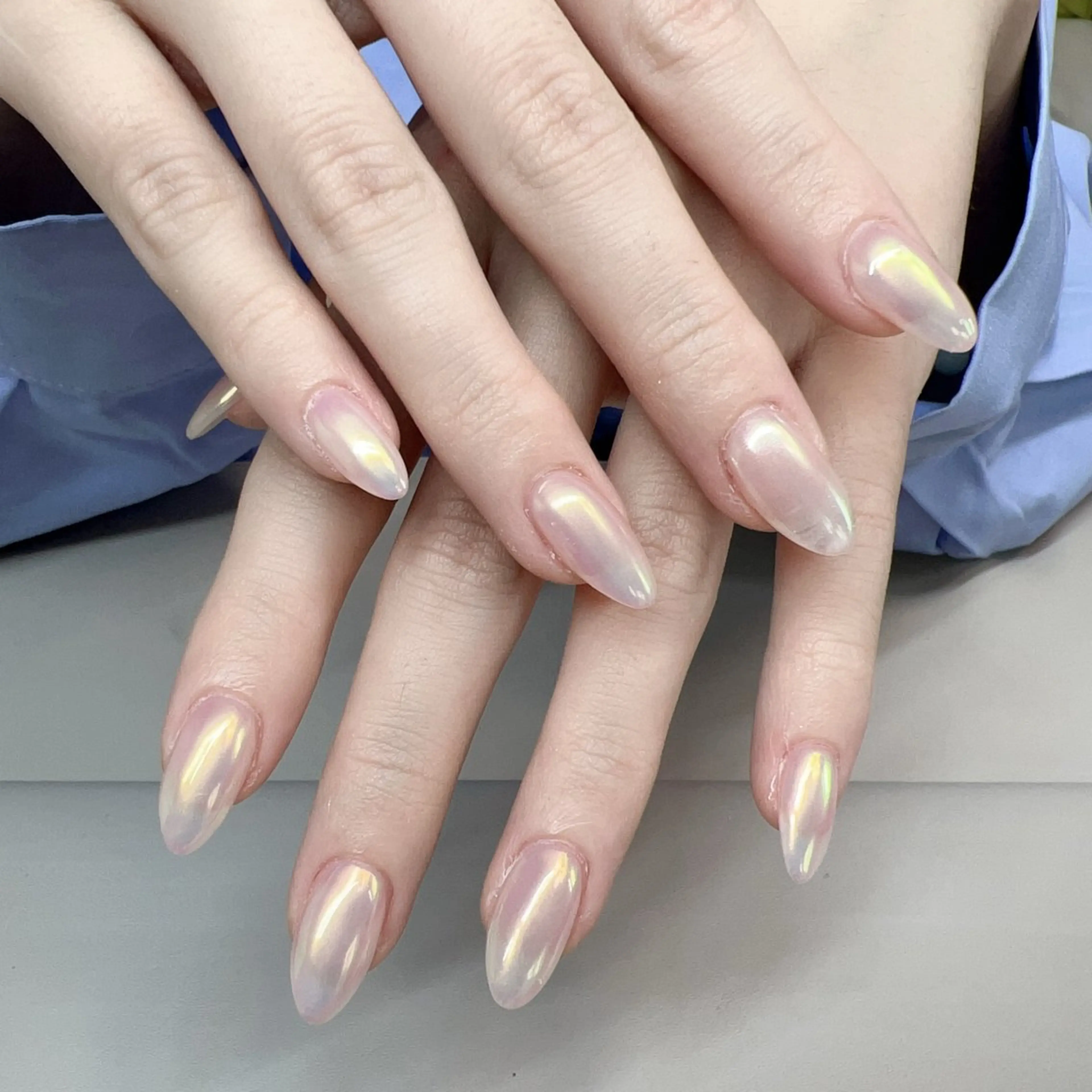 ネイル アニマル柄 アートネイル オーロラネイル べっ甲ネイル ブラウン Rika Nail ellaのネイルデザイン