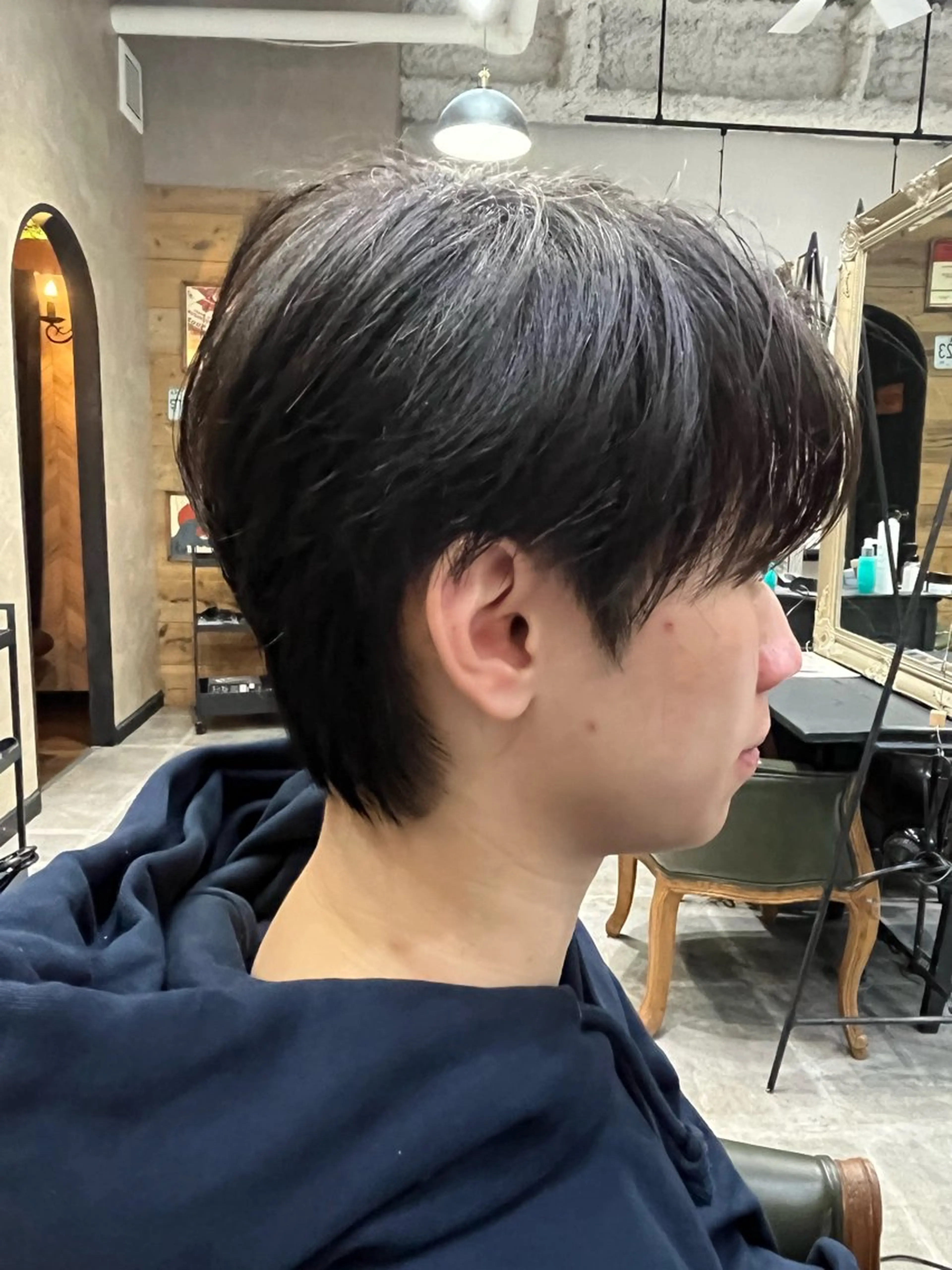 メンズ センターパート メンズ韓国風 メンズカット/ 嶋本敬心のヘアスタイル