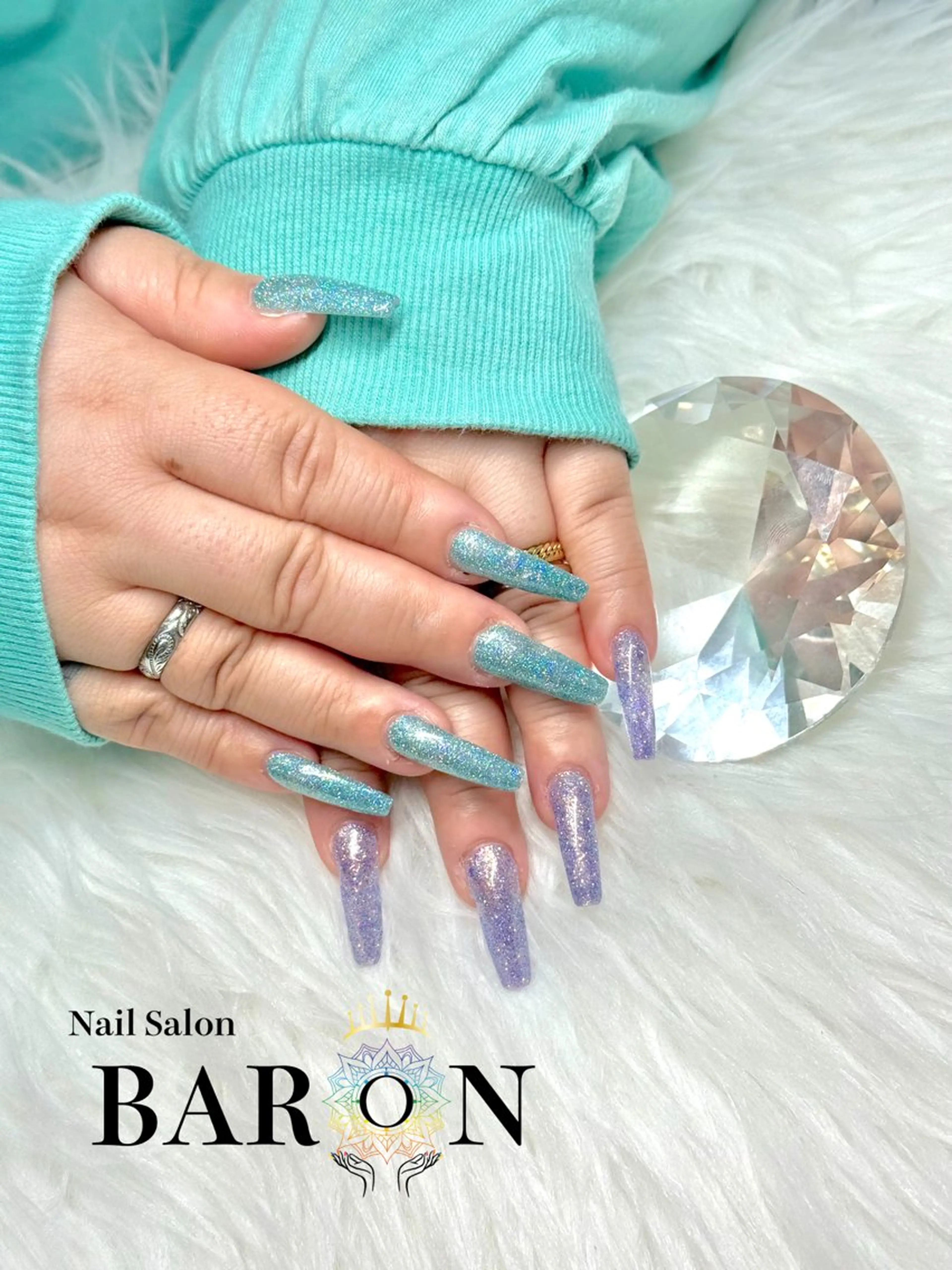 ネイル フラッシュネイル マグネットネイル BARON本厚木店 🐹RIN🐹のネイルデザイン