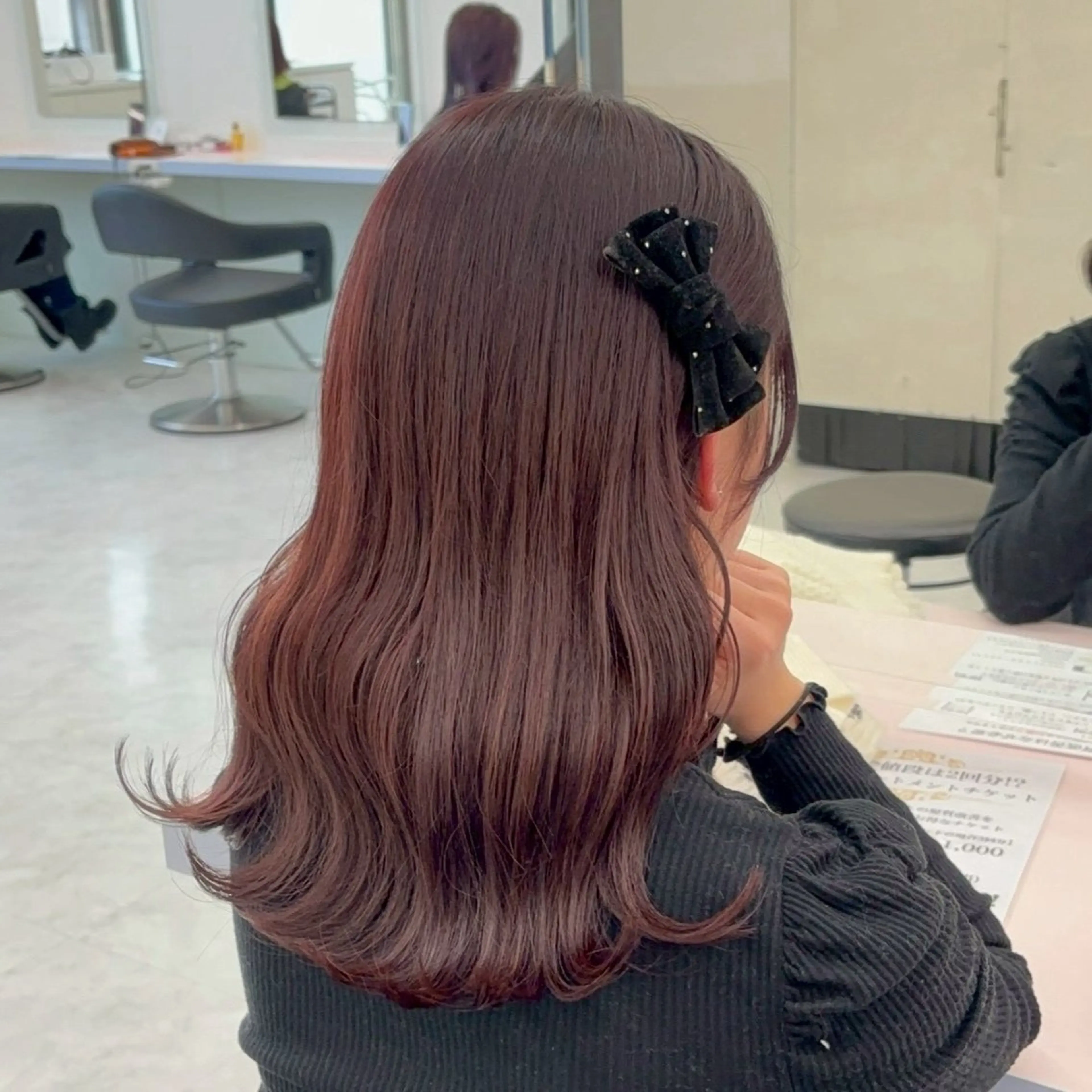 セミロング カラー ヘアカラー トリートメント 💎トレンドカラー 💎桃羽のヘアスタイル