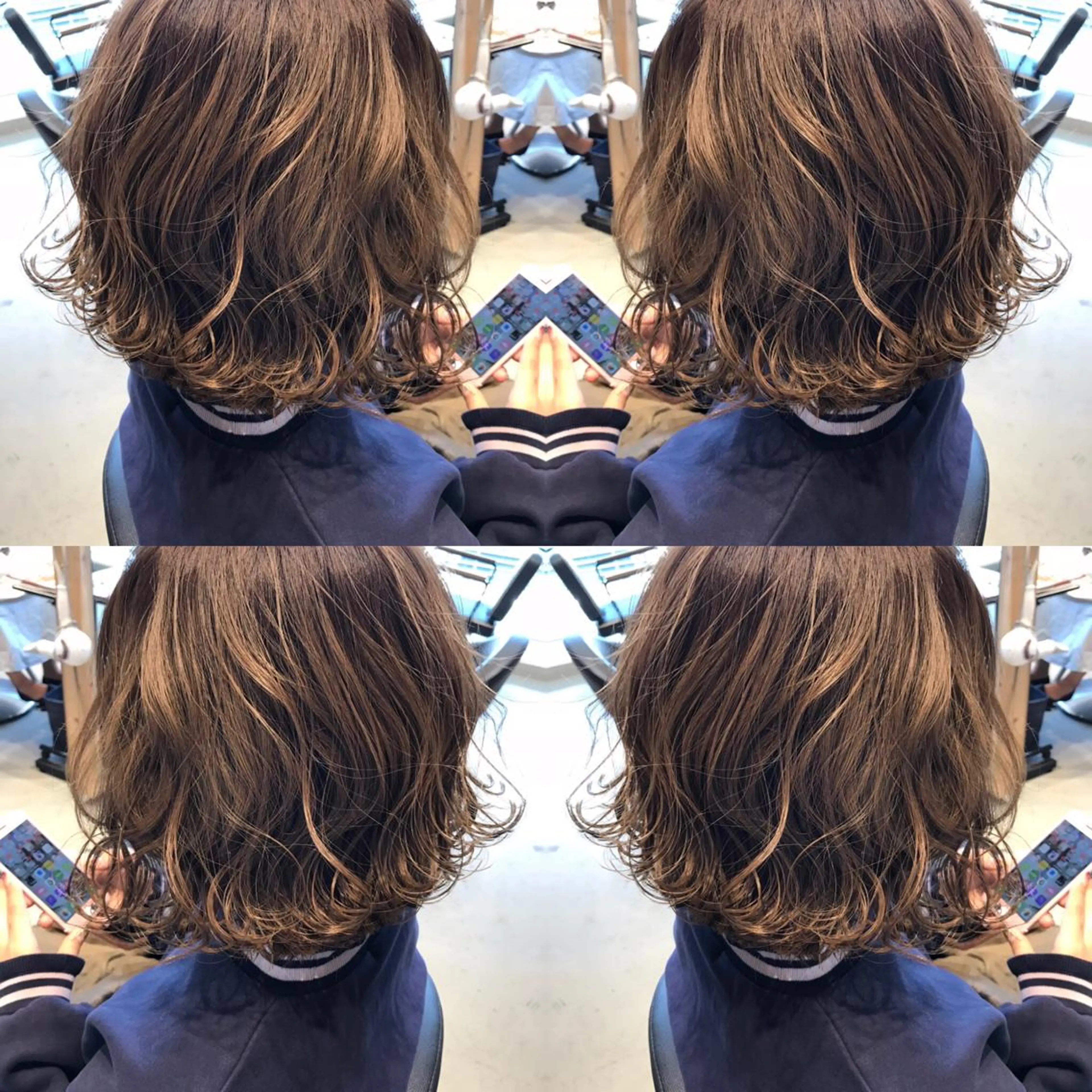 カット & ヘアカラーの写真