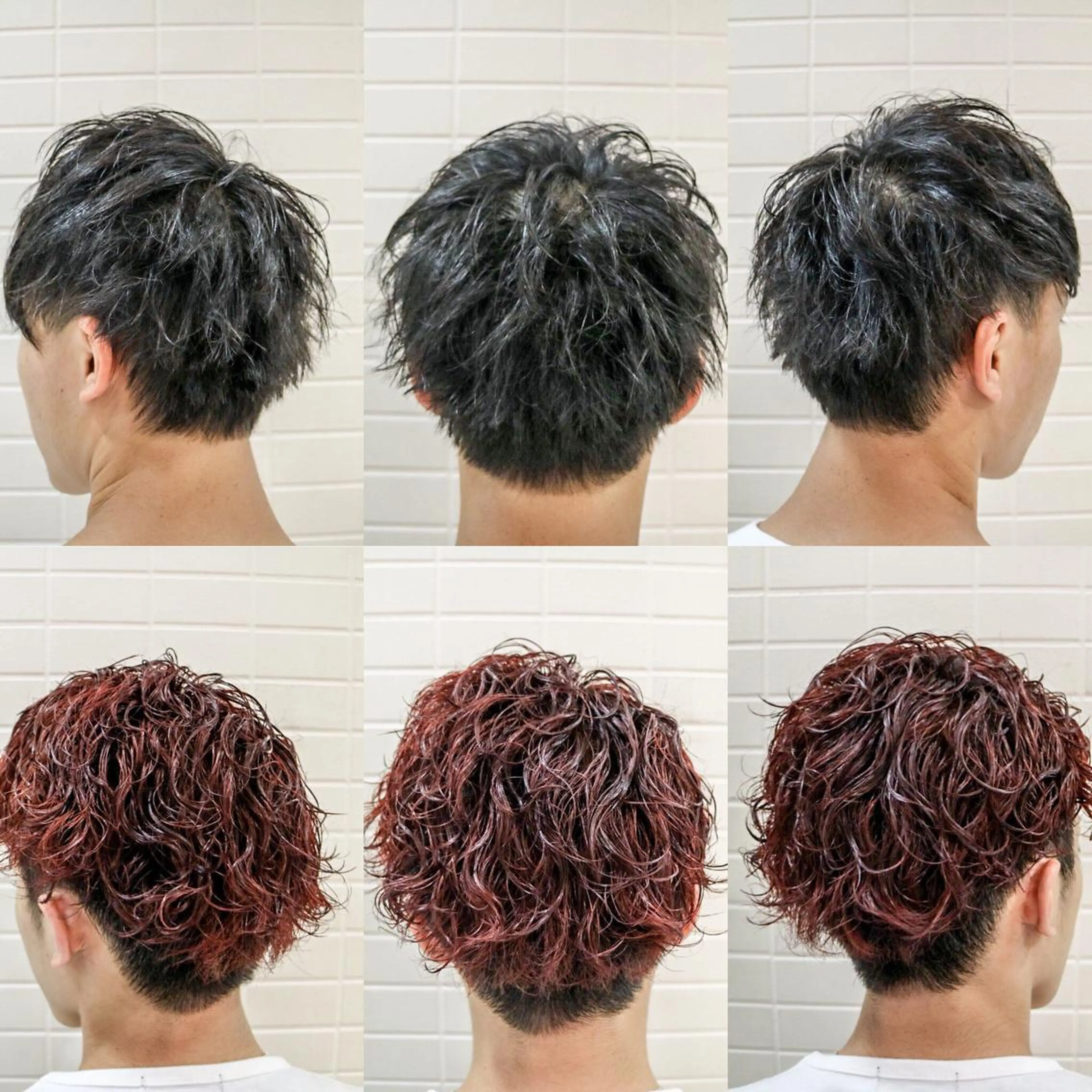 ショート カラー パーマ メンズ 看板犬がお出迎え◎ 初めてでも安心◎のヘアスタイル