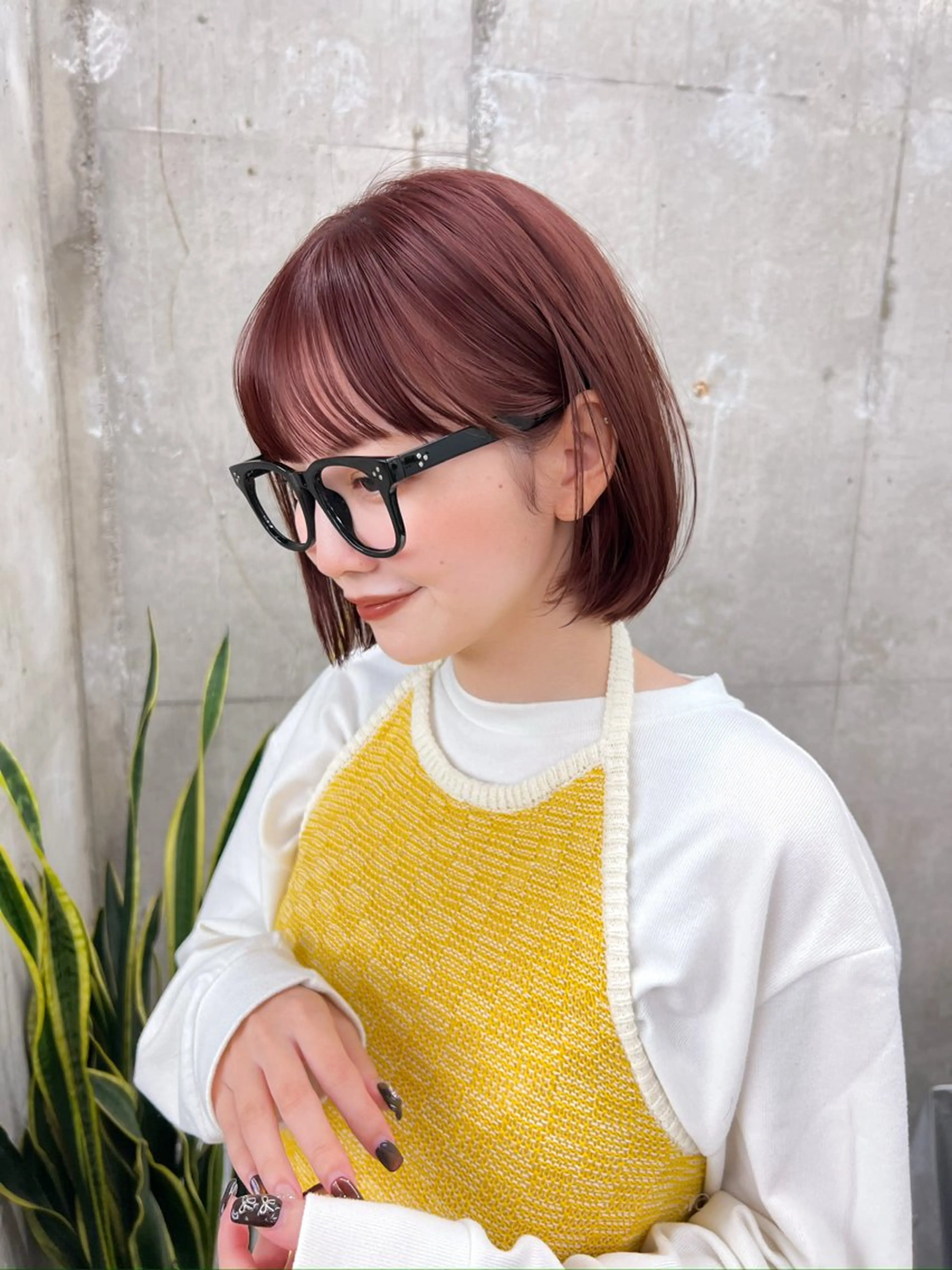 ショート カラー 🥑🫧田實 紗和 ボブ/暖色カラー🩰のヘアスタイル