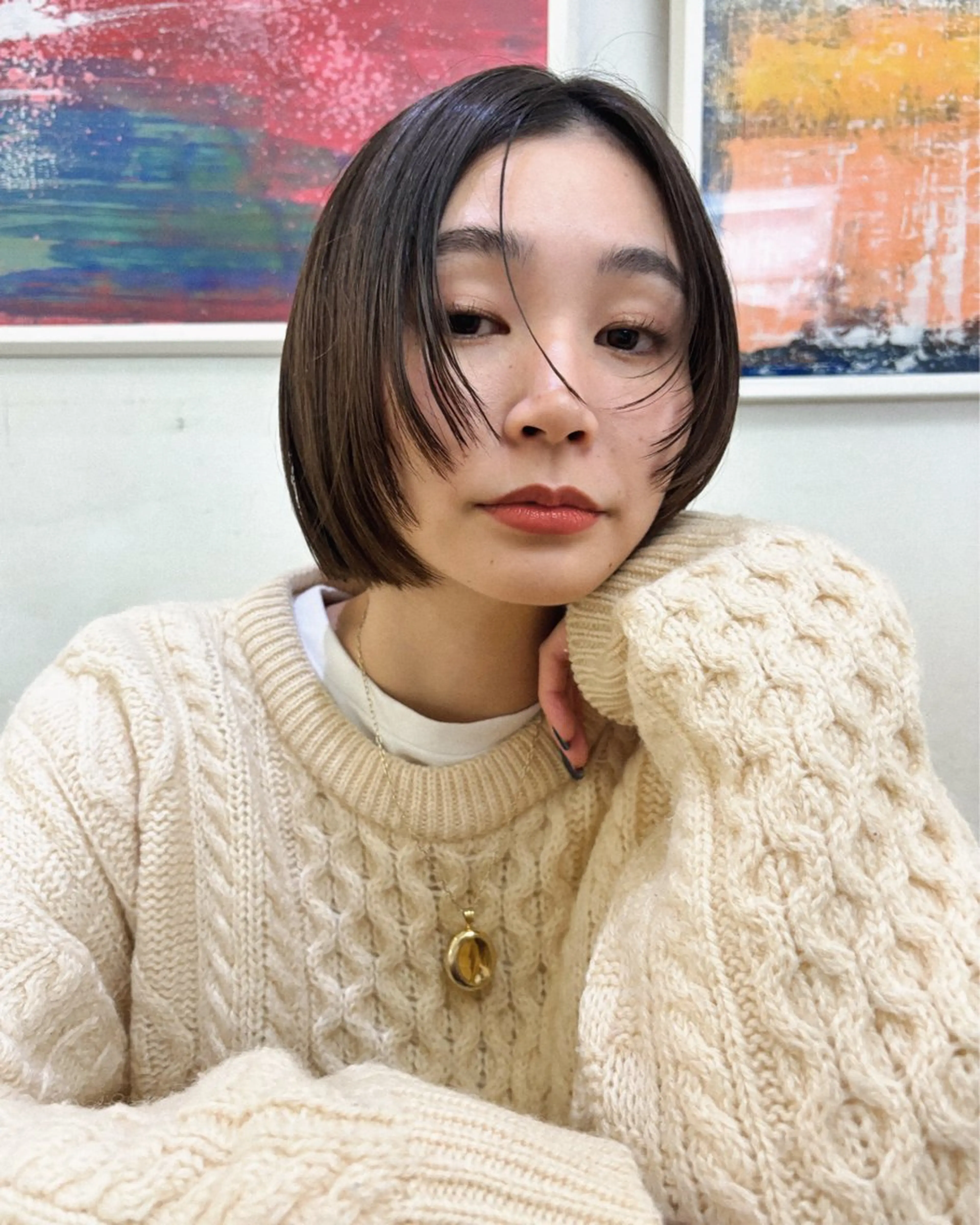 ショート カラー カット 結莉/ボブ/ 縮毛矯正のヘアスタイル