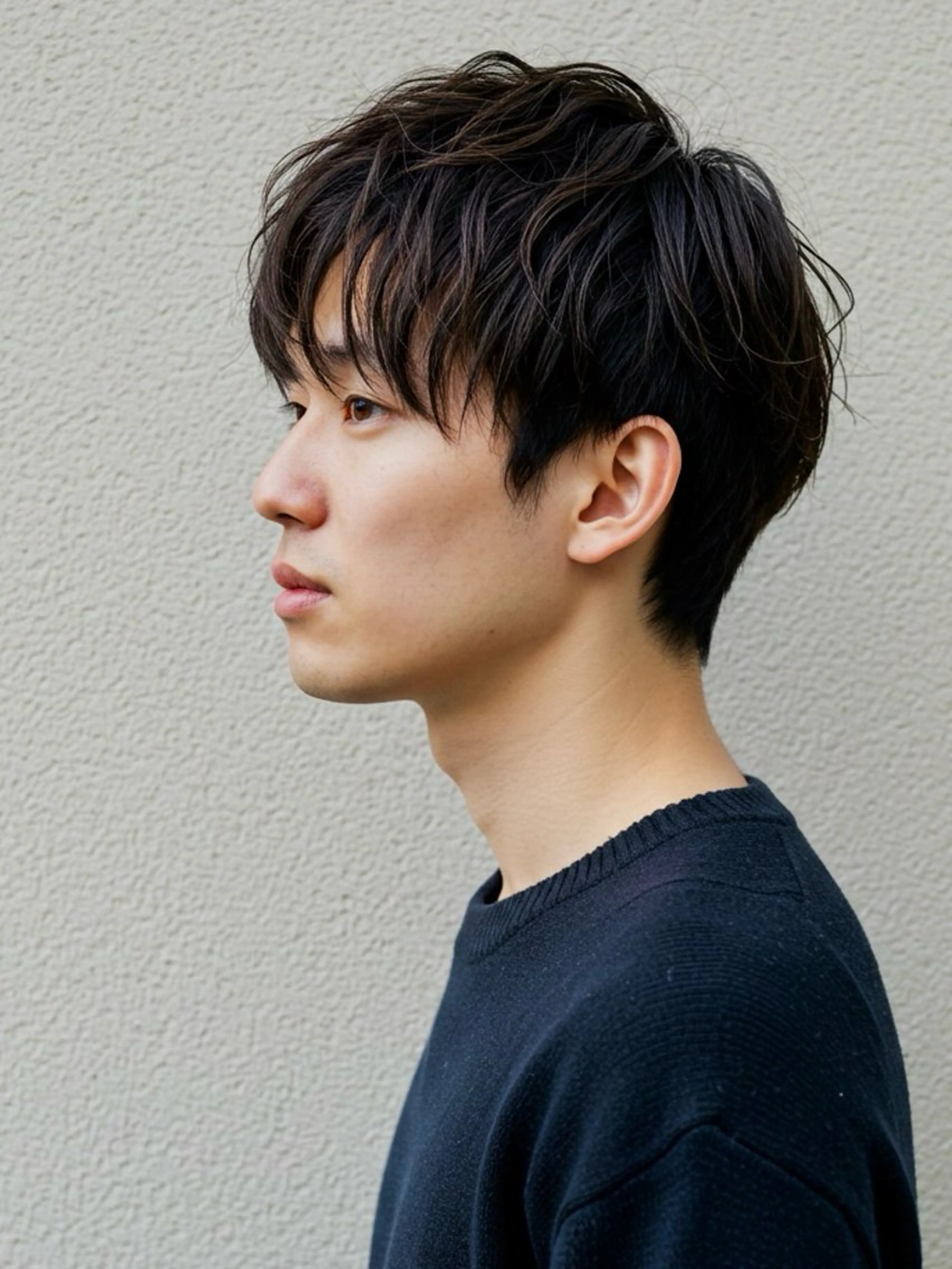 ミディアム カラー パーマ メンズ ミディアムパーマ メンズパーマ ツーブロック 黒髪 ニュアンスパーマ 🎸メンズ/パーマ/ ショート🎸工藤達哉のヘアスタイル