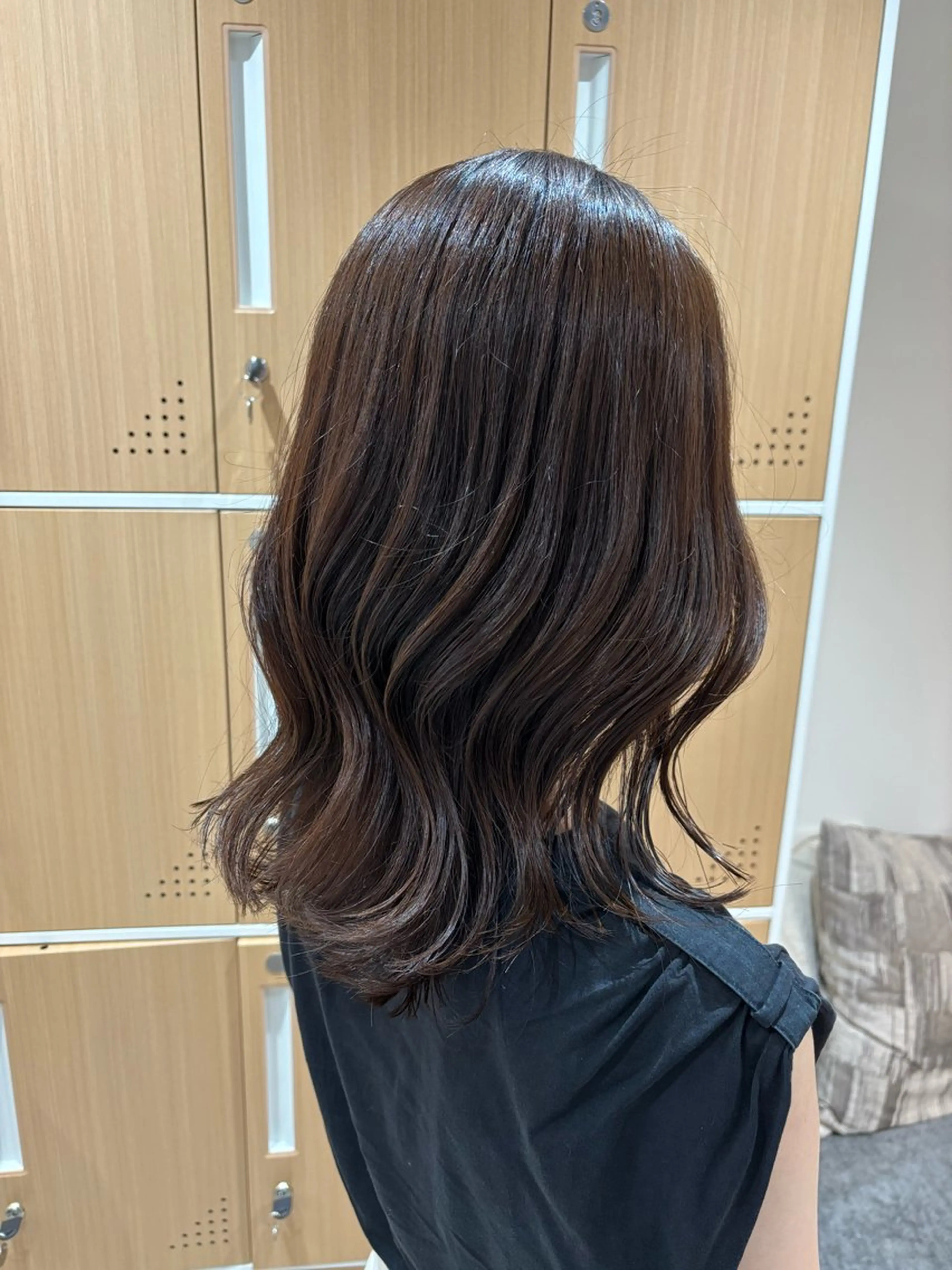 ミディアム カラー 🤍美髪縮毛/髪質 改善/池上夏凜🤍のヘアスタイル