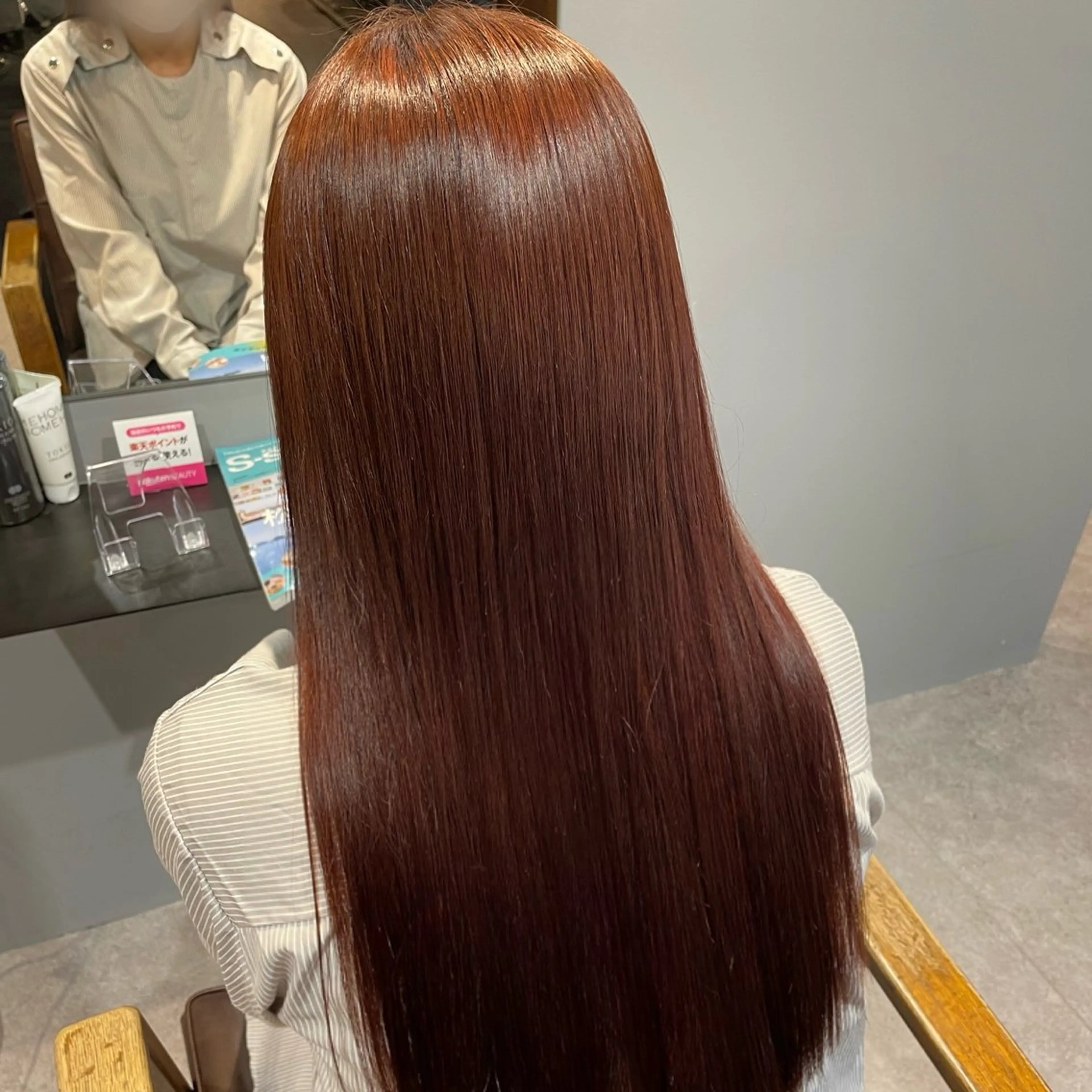 ロング カット ヘアカラー Mimi🎀ブリーチ なし透明感 Ｗカラーのヘアスタイル