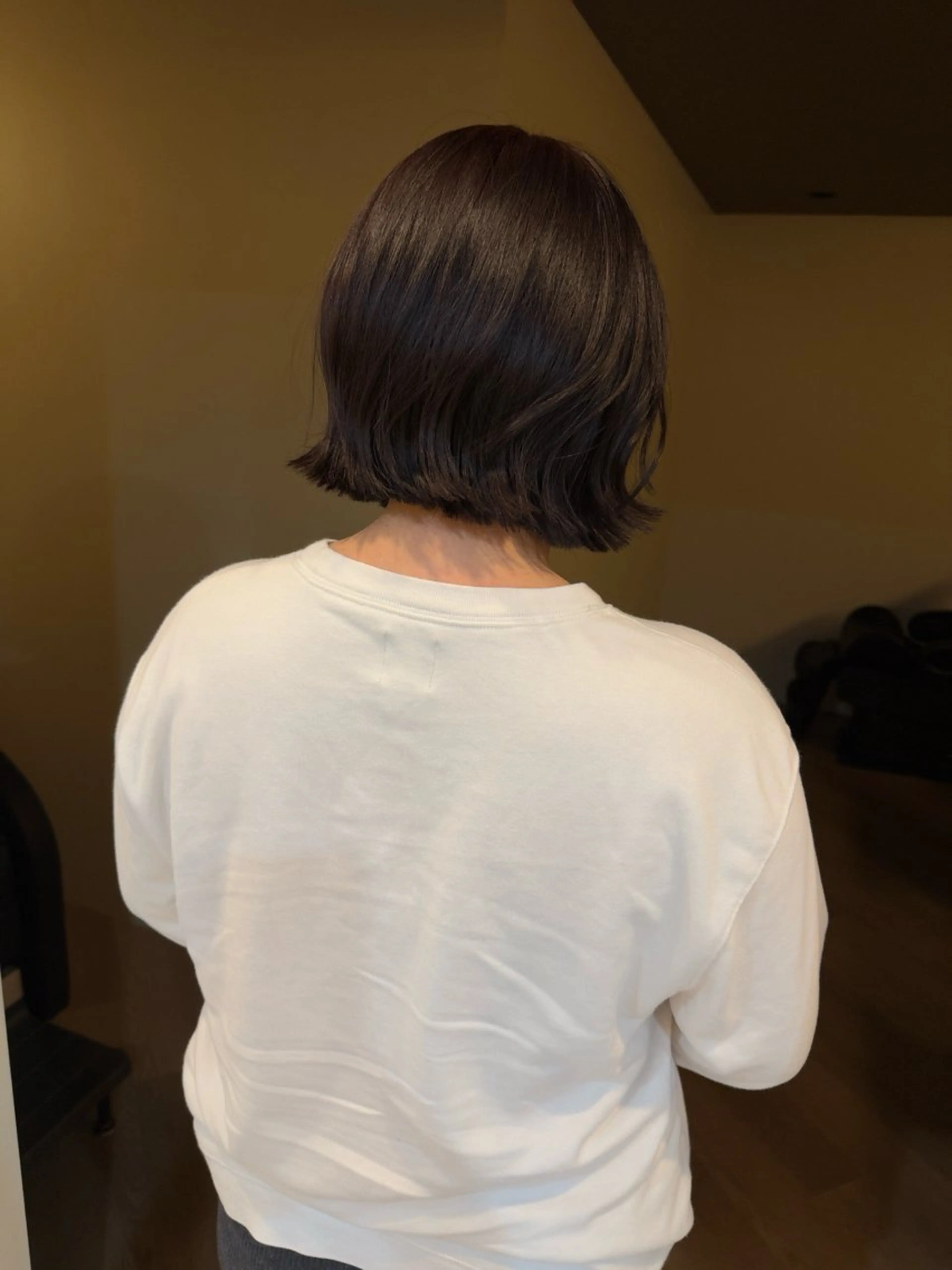 ミディアム カラー shiro.kobe 森彩華のヘアスタイル