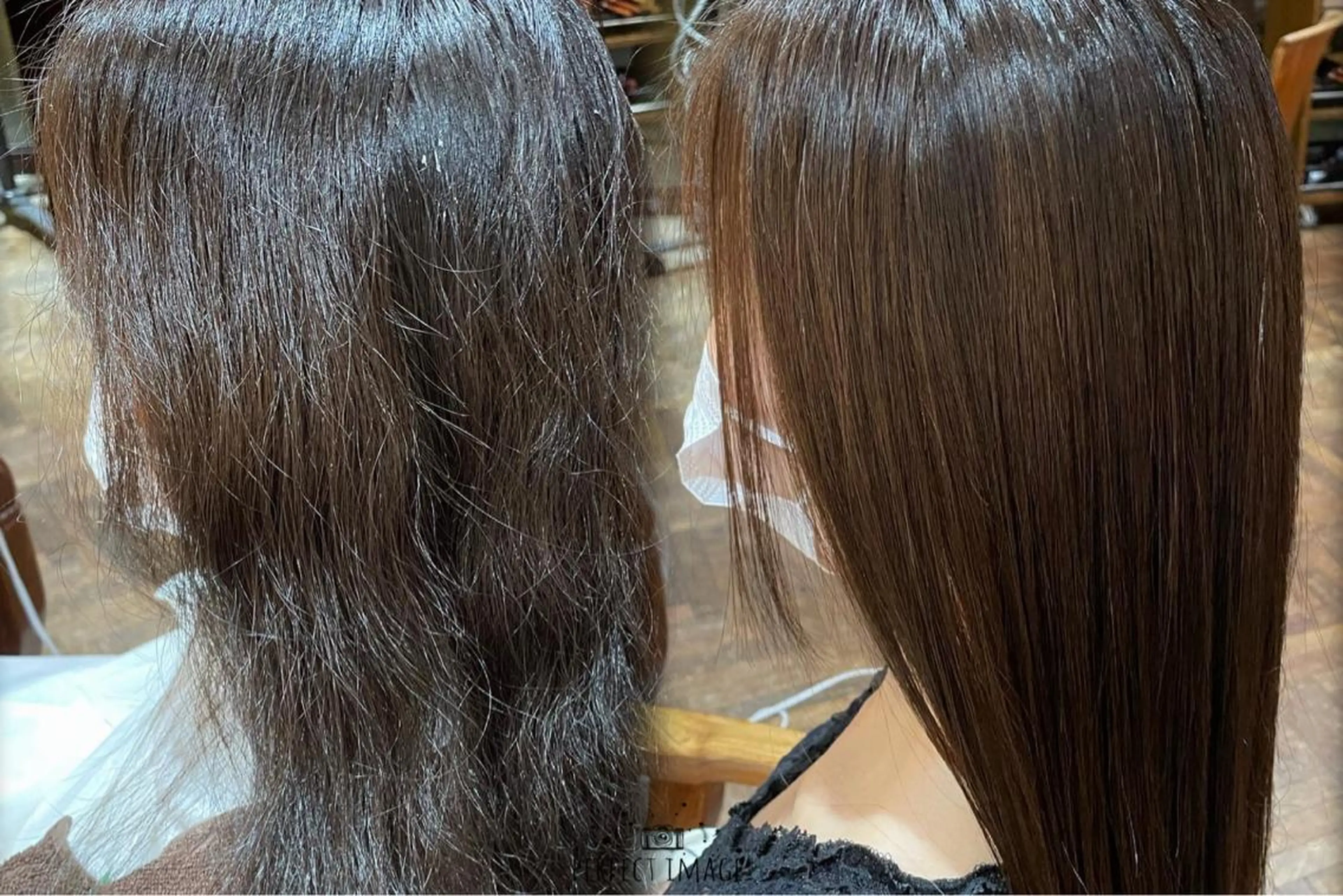 セミロング 酸性ストレート stylist YUTOのヘアスタイル