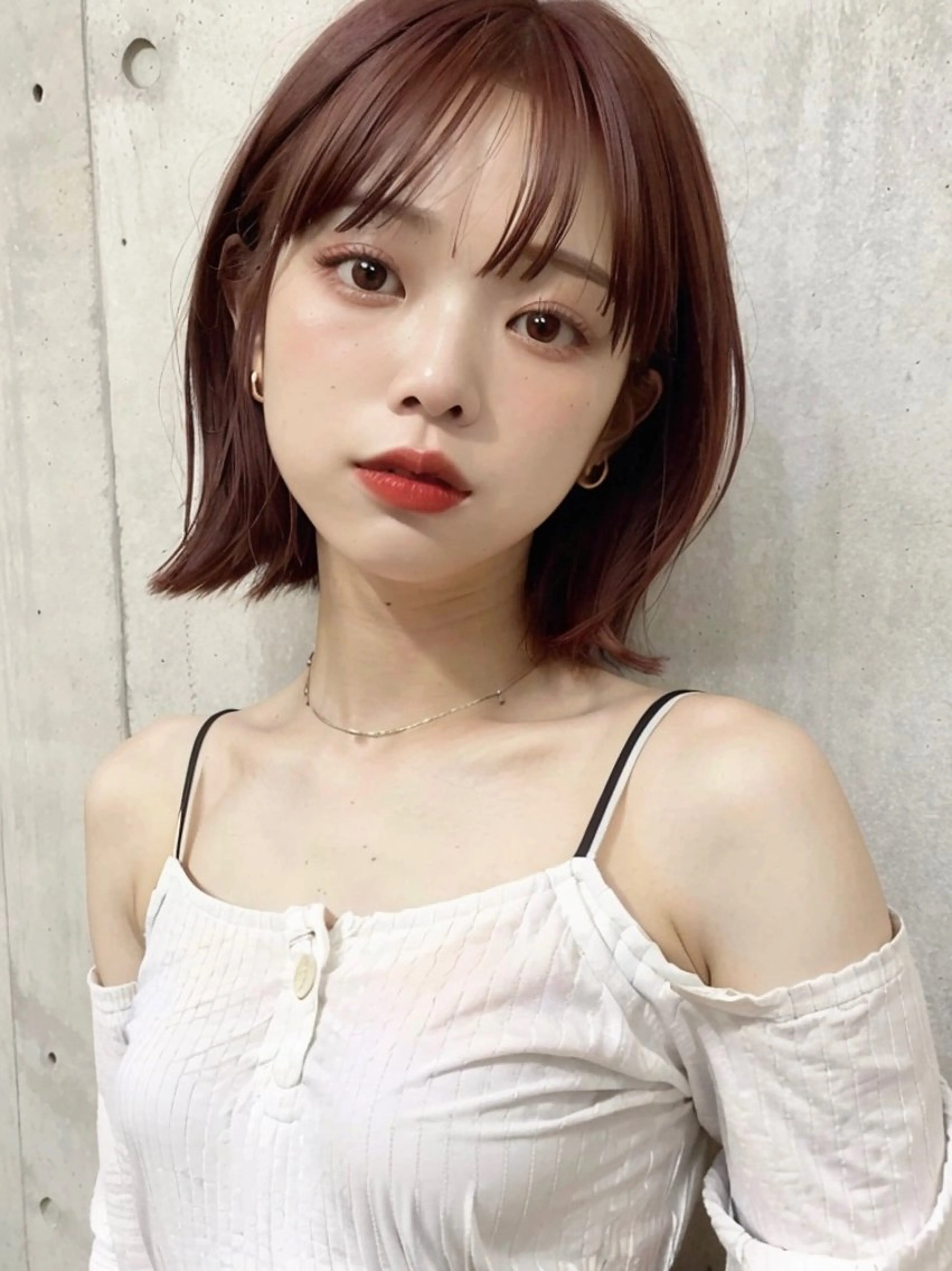 ショート カラー ヘアアレンジ シールエクステ ブリーチ ダブルカラー イヤリングカラー ハイライトカラー 🧸髪質改善ケアカラ ー/アイドル前髪🧸のヘアスタイル